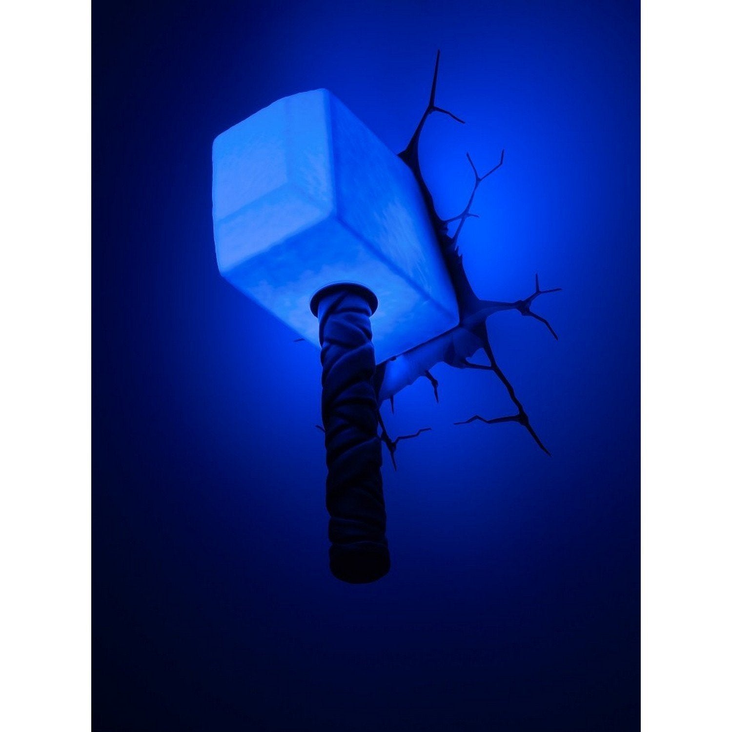 Marvel 3D Deco Light - Avengers Thor Hammer, Plastic, One Size, Grey/Brown, Model 816733002170