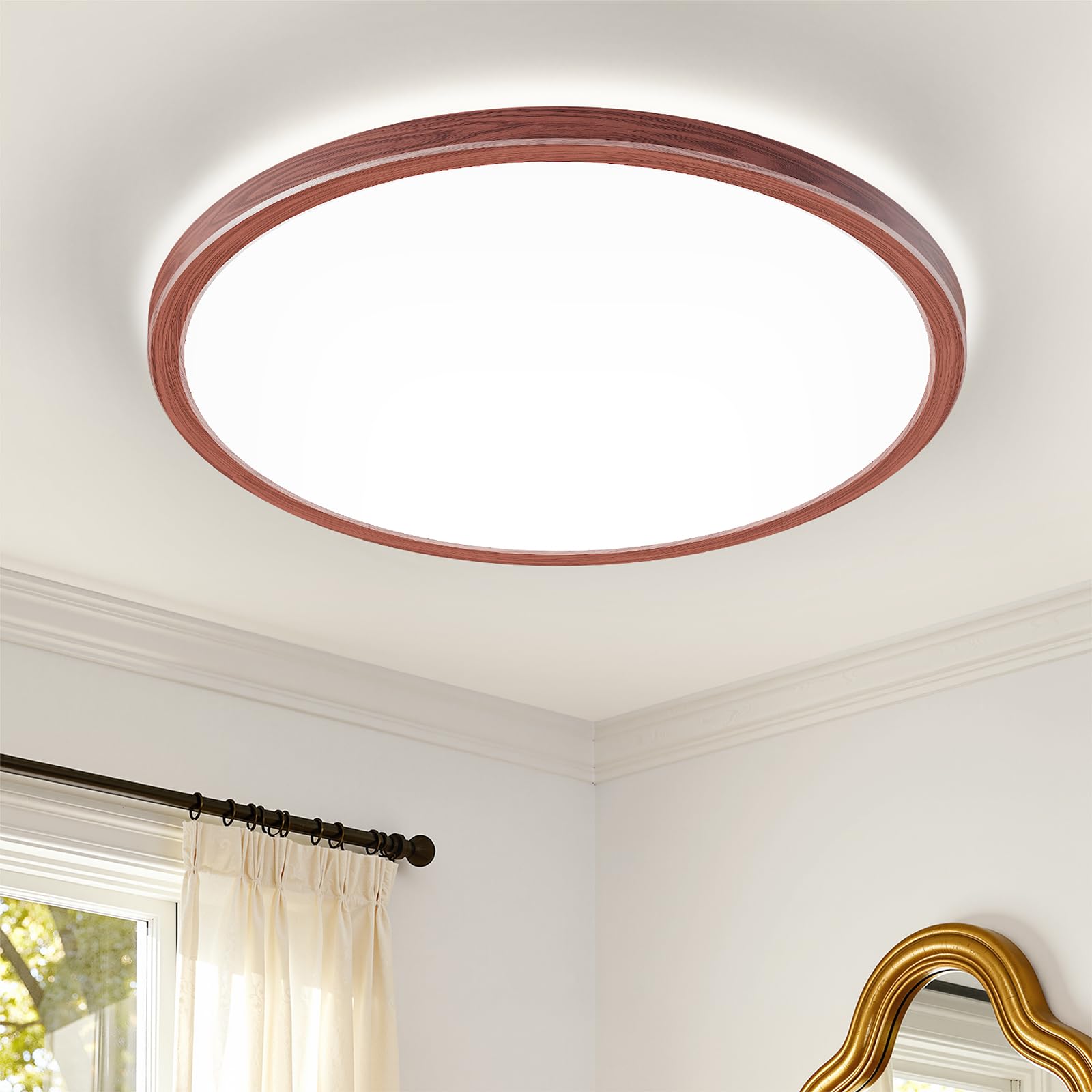 BLNAN Dimmable LED Flush Mount Ceiling Light Fixture with Remote Control  12Inch 3000K-6500K Light Color Adjustable  Modern Ultra-Thin Ceiling Lamp for Bedroom Kitchen  Wired