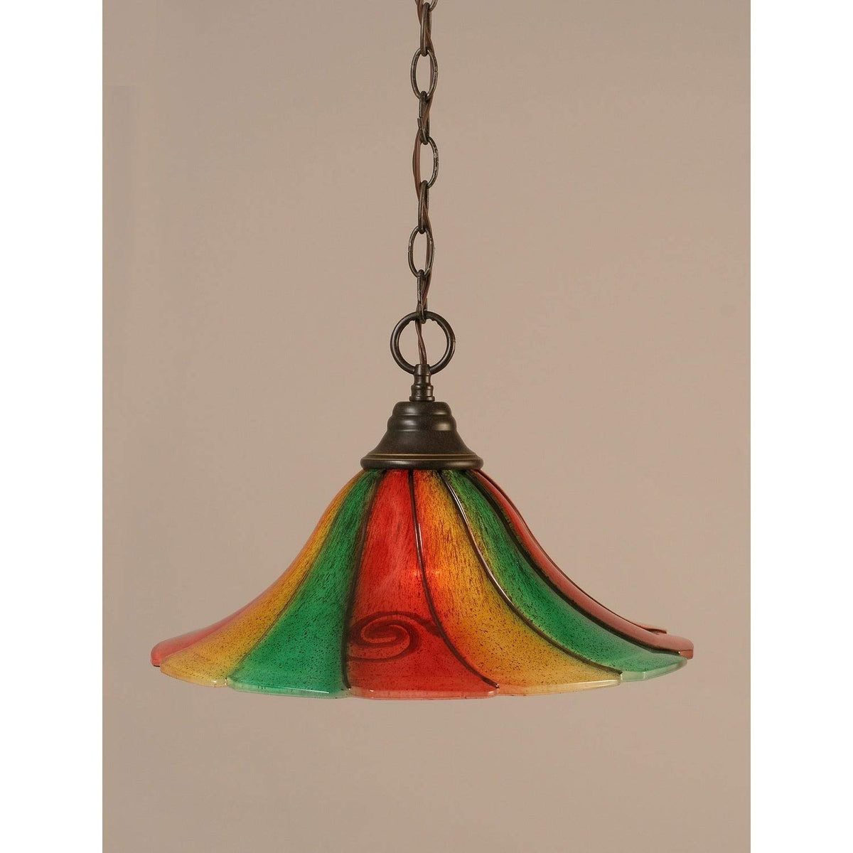 Toltec Lighting 1 Light Pendant In Dark Granite (10-Dg-767)