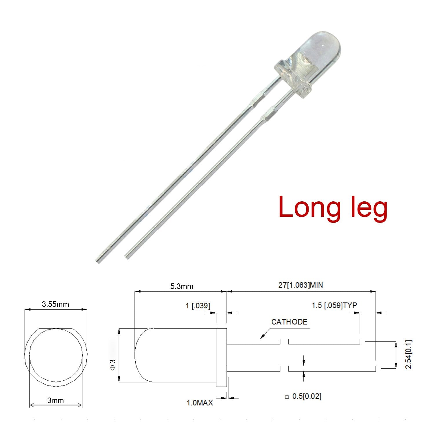 Bowerul 50Pcs 12V 3Mm Yellow/Amber Led 9V - 12V Gauge Cluster Instrument Light Emitting Diodes