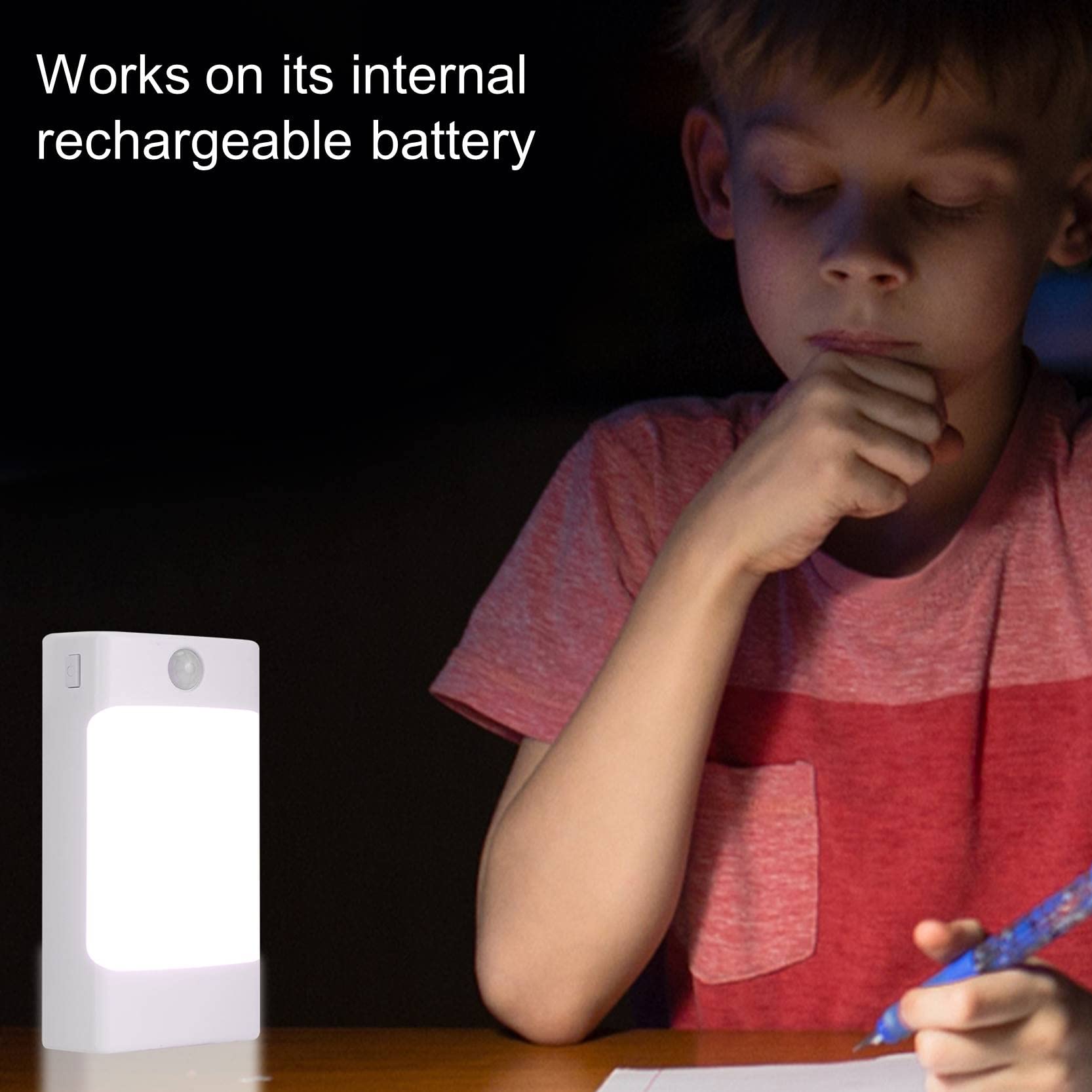 4-In-1 Led Night Light Emergency Backup Light, Motion Sensor, Dusk-To-Dawn Sensor, Rechargeable Battery Operated 5000K Daylight White, Led Flash Light For Home, Power Failure, Hurricane