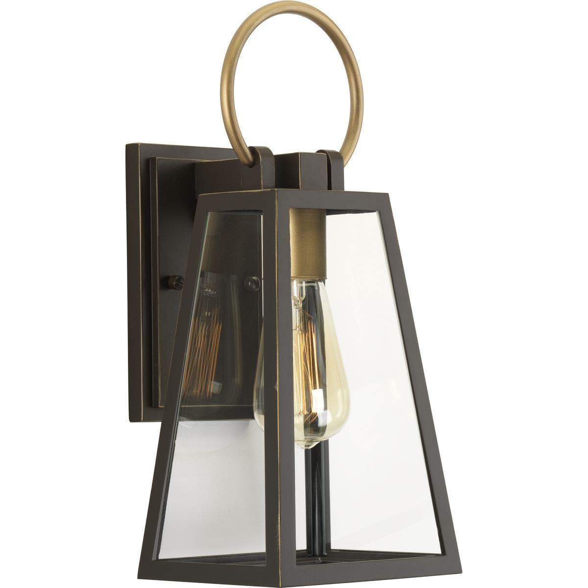 Progress Lighting Barnett Outdoor Wall Light, Bronze, Aluminum, 15.13x6.50x6.50, Model P560077-020
