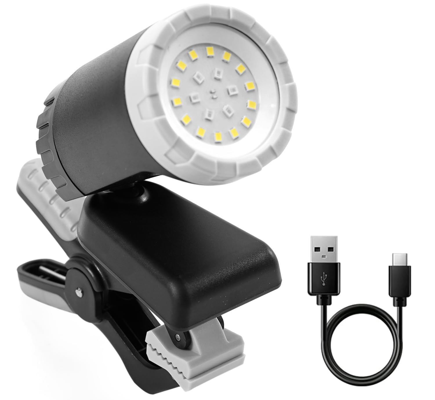 MaxWorks Rechargeable LED Work Light 500 Lumens Portable Shop Light - 360 Adjustable with Magnetic Base Clamp Mount & 3 Lighting