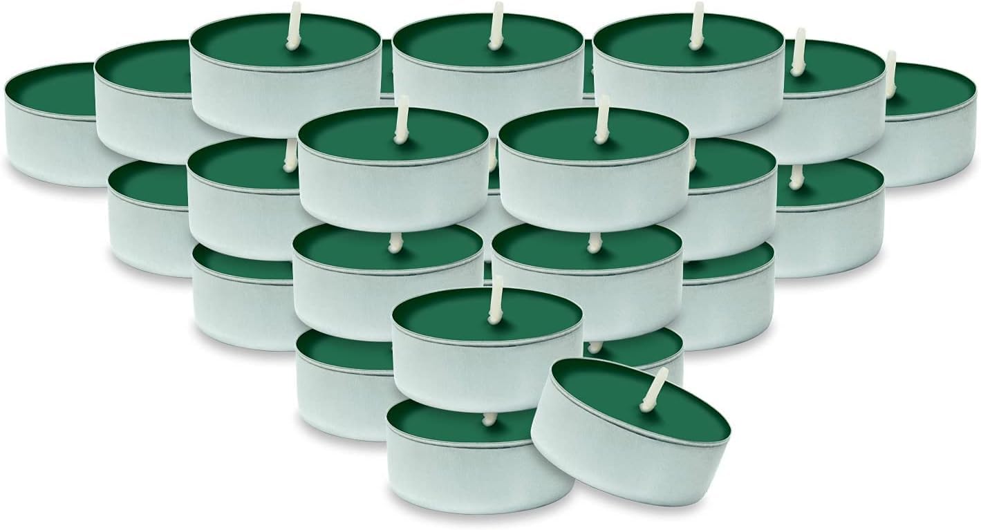 DecorRack Pine Scented Tealight Candles, 30 Pack, Long Lasting Aromatherapy Votive Candles for Home Decor
