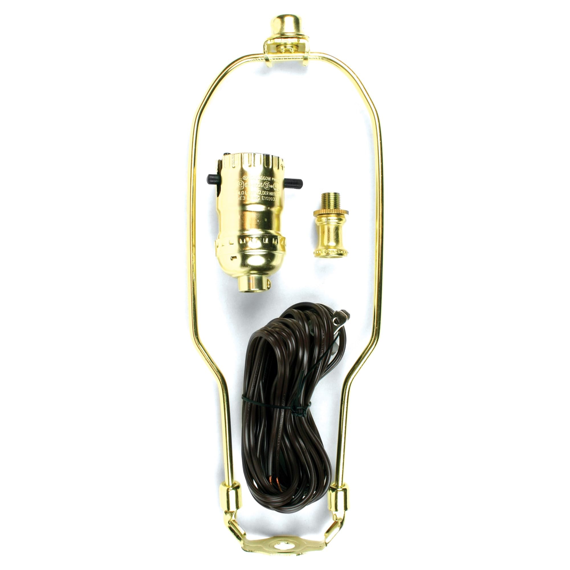 Jandorf Brass Fin Specialty Hardware Push/Sock Lamp Kit - Durable Brass Material