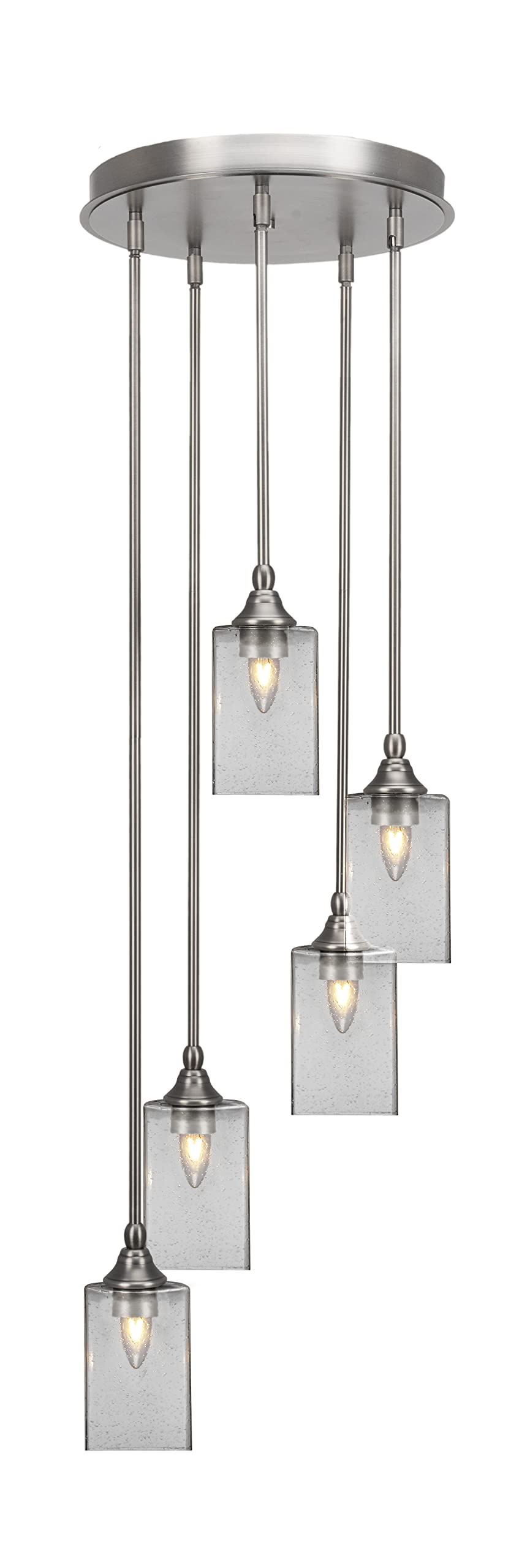 Empire 5 Light Cluster Pendalier in Brushed Nickel Finish (2145-BN-530)