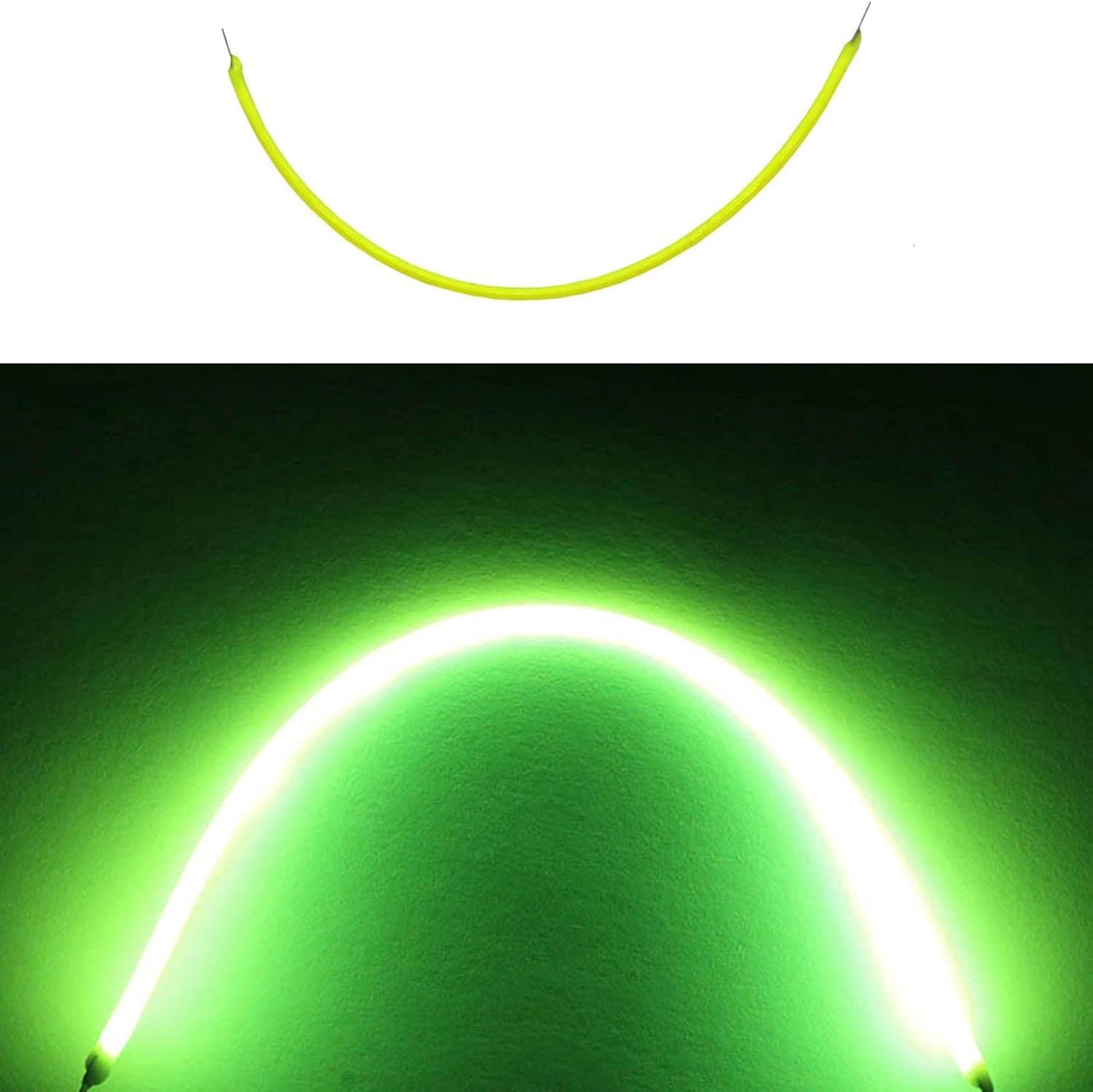 Dc3V 300Mm Flexible Filament Led Filament,Warm Light,2200K,Edison Bulb Led Bead Diodes Light Accessories,Light Bulbs (Green)