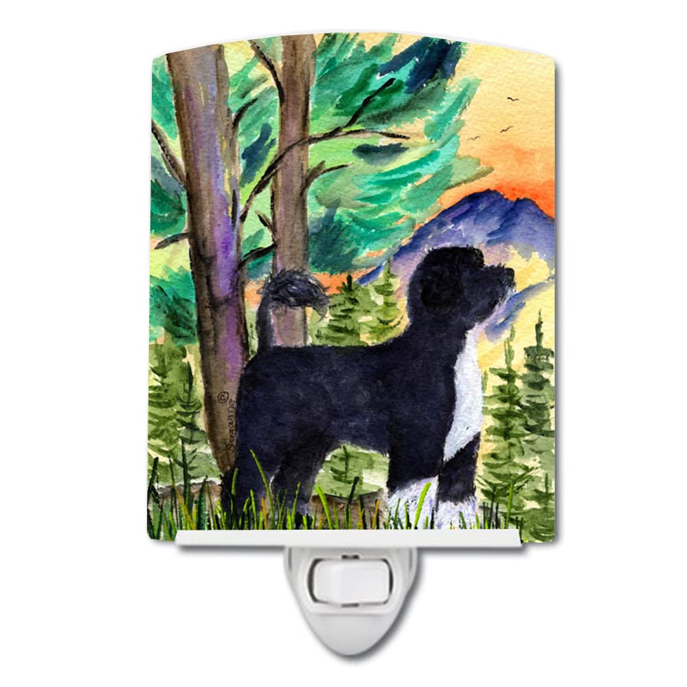 Carolines Treasures Ceramic Night Light, Portuguese Water Dog, UL-Certified, 6x4x3 inches, Model SS8429CNL, Multicolor