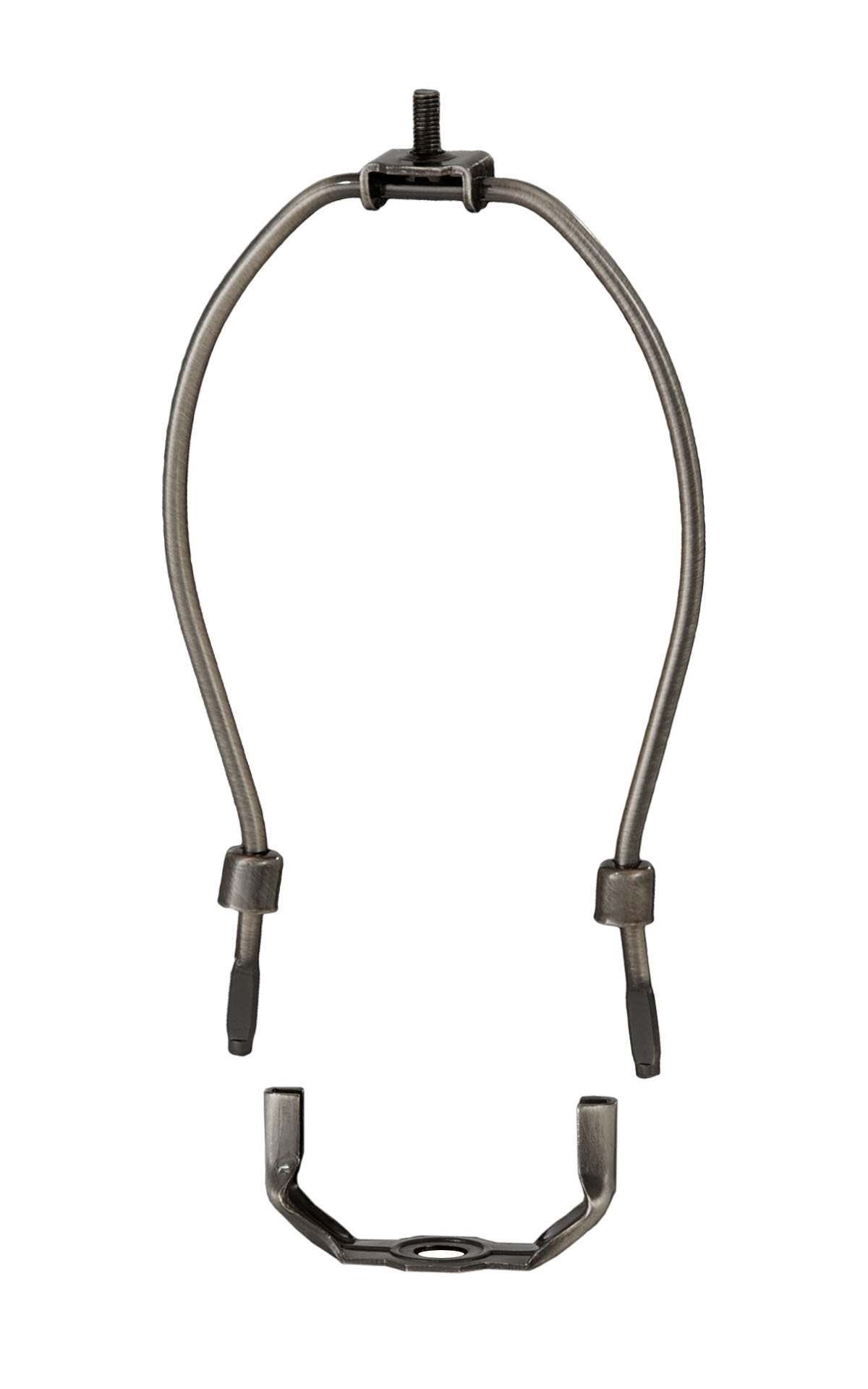 B&P Lamp 12 Inch Heavy Duty Lamp Shade Harp Holder, Antique Bronze Finish