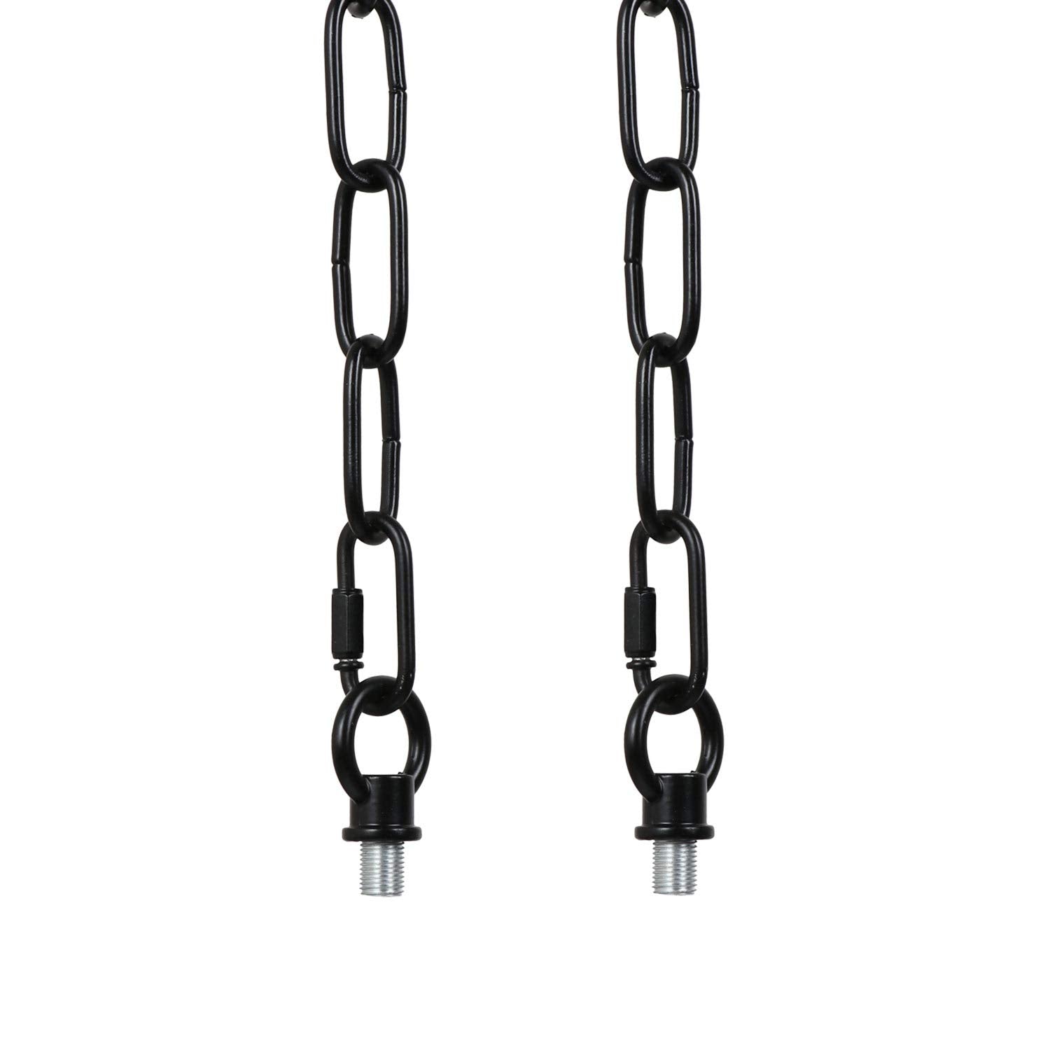 Eumyviv 15ft Heavy Duty Chain for Light Fixture, Metal, Black, Model L0460, Supports Up to 65 Pounds