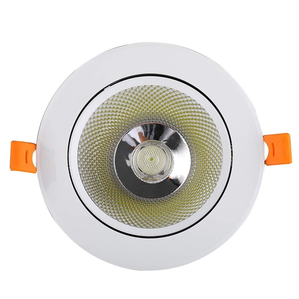 OZZKI Recessed Super Bright 5W 10W 18W Round LED Recessed Downlight Angle Adjustable Embedded Integrated Spotlight Commercial Il