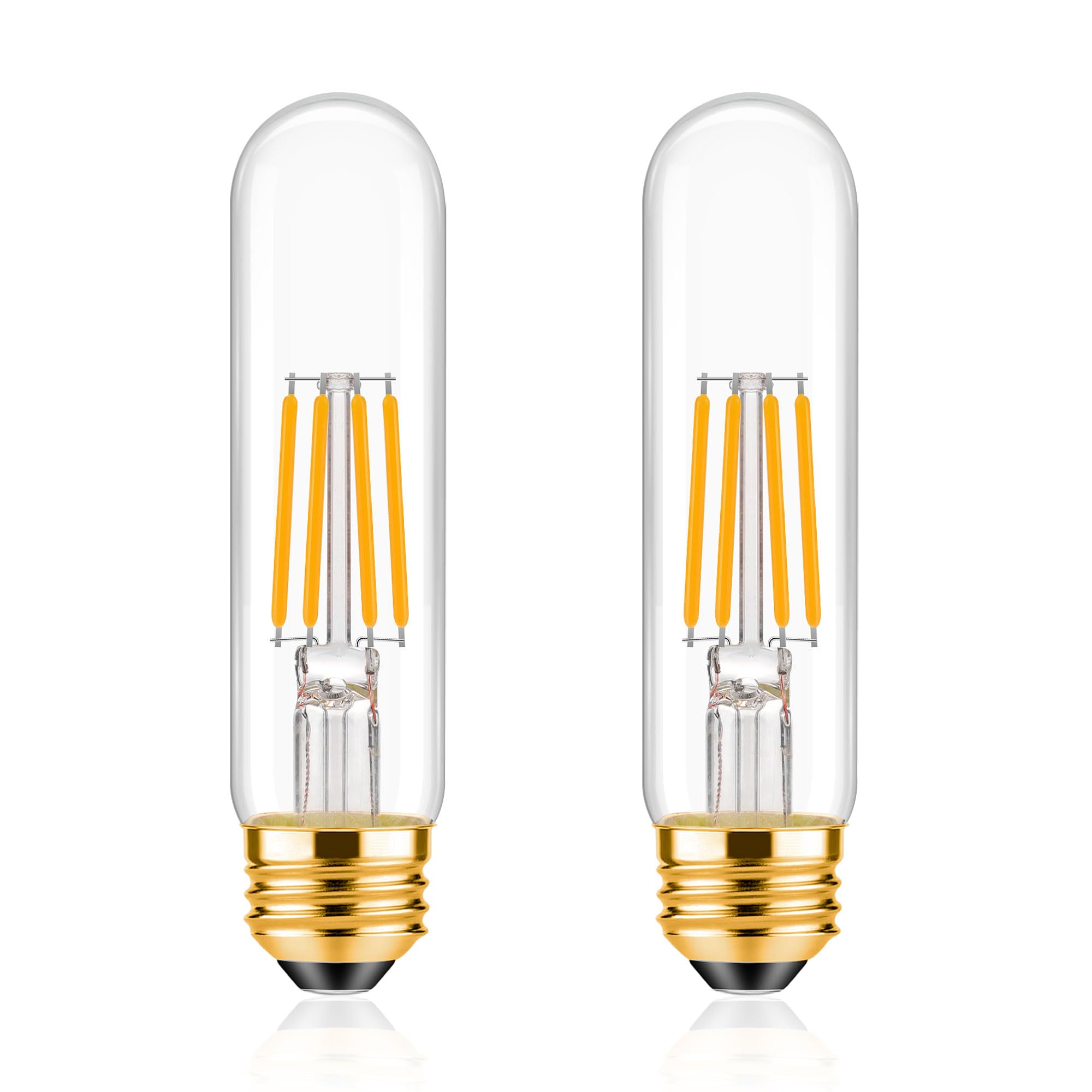 Tobegreat T30 Light Bulbs 4 Watt Equivalent 40W Bulb E26 Tubular Bulbs T10 Led Bulb Warm White 2700K,Desk Lamp,Bedbroom Bathroom