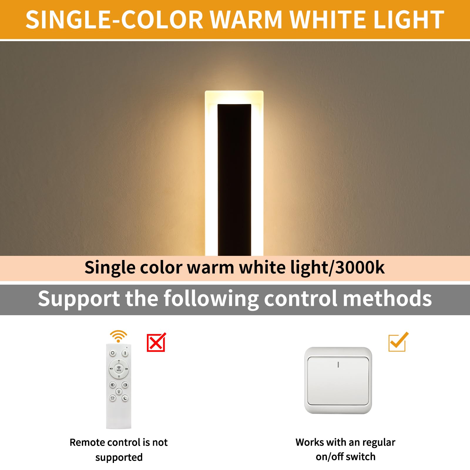 Upgrade Widened 2 Pack Led Outdoor Wall Lights, 71Inch Modern Lighting Fixture, 3000K Warm White, Ip65 Waterproof, 60W, White Ac