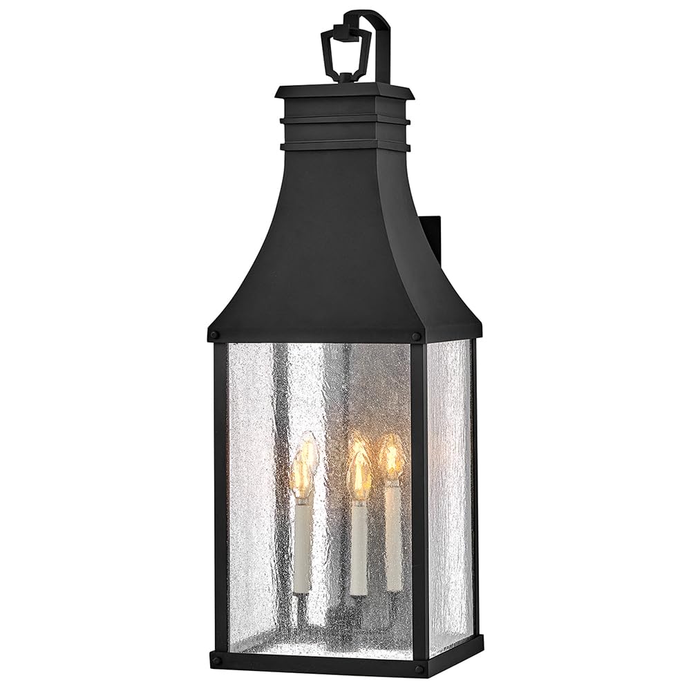 Hinkley Beacon Hill Grande Wall Mount Lantern, Museum Black