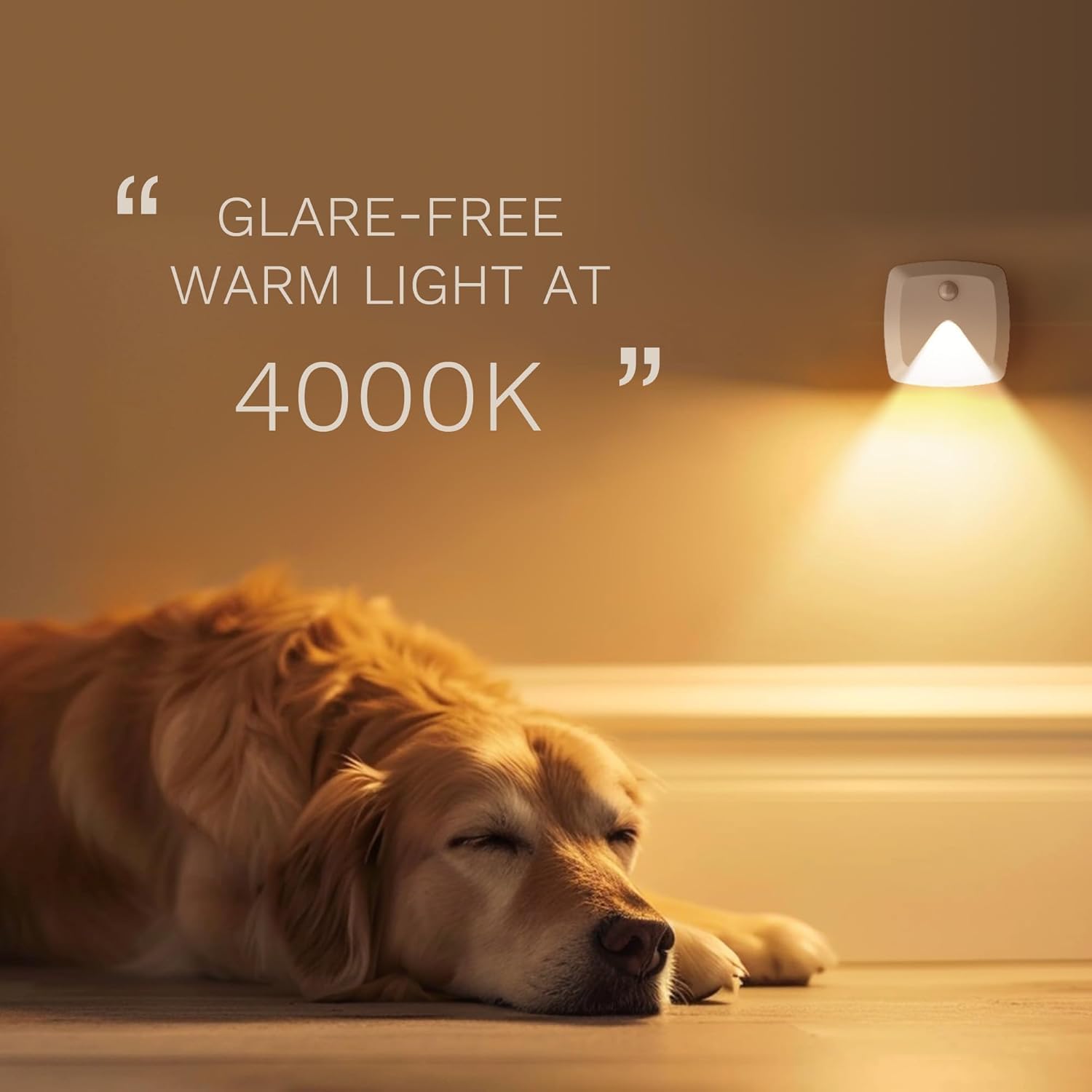 Innofox 10-Pack Stick-On Motion Sensor Lights  Warm White Led Night Light  Stick-Anywhere Stair Lights  Closet Light  Battery Operated Wall Light For Kitchen  Hallway  Bedroom  Bathroom  Stairs