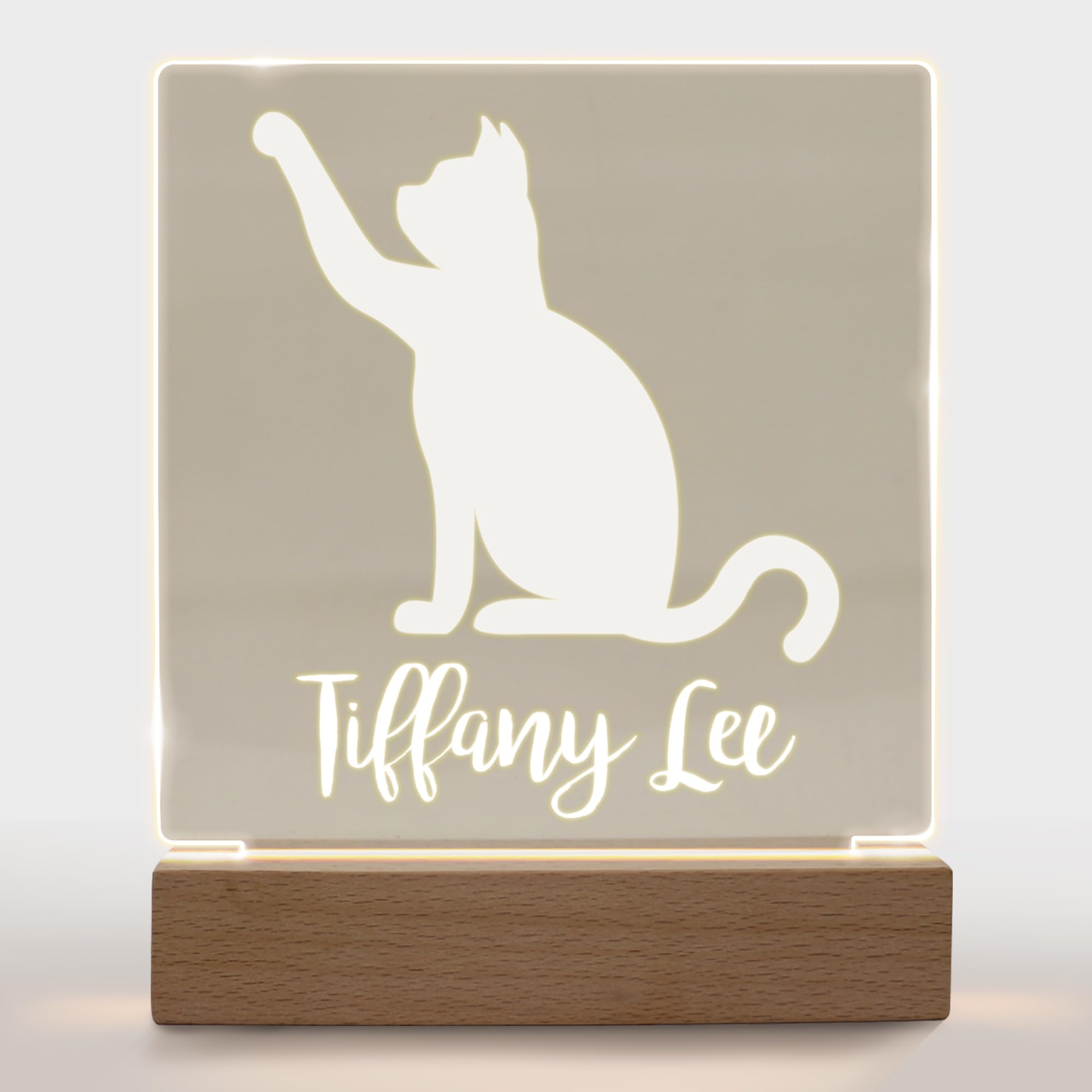 Personalized Night Light For Kids Girls Boys Customized Gifts For Baby Nursery Bedroom Decor Cats