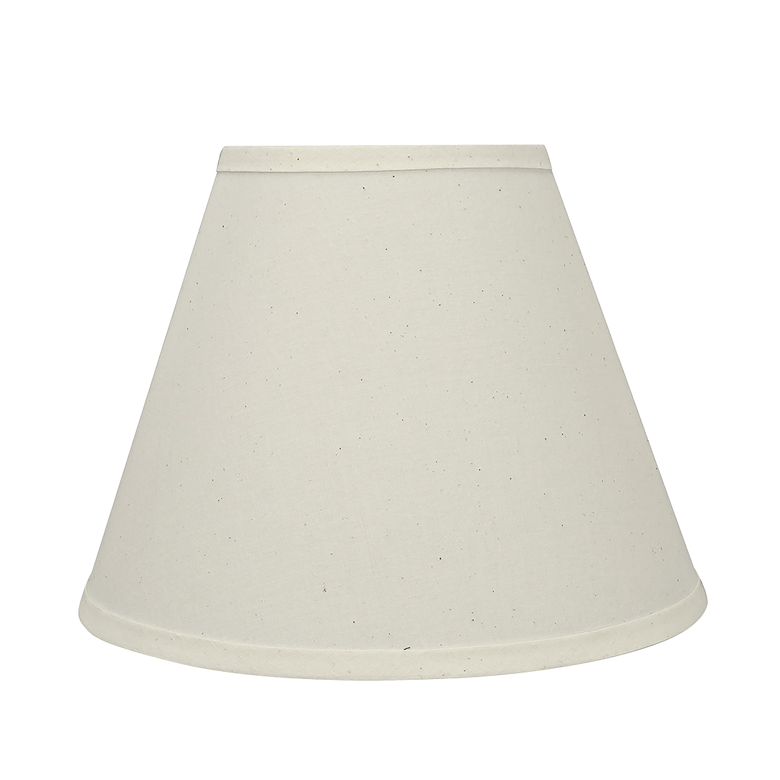 Aspen Creative Empire Shape Uno Lamp Shade, Cream, 6in Top x 12in Bottom x 9in Slant Height, Model 58876A