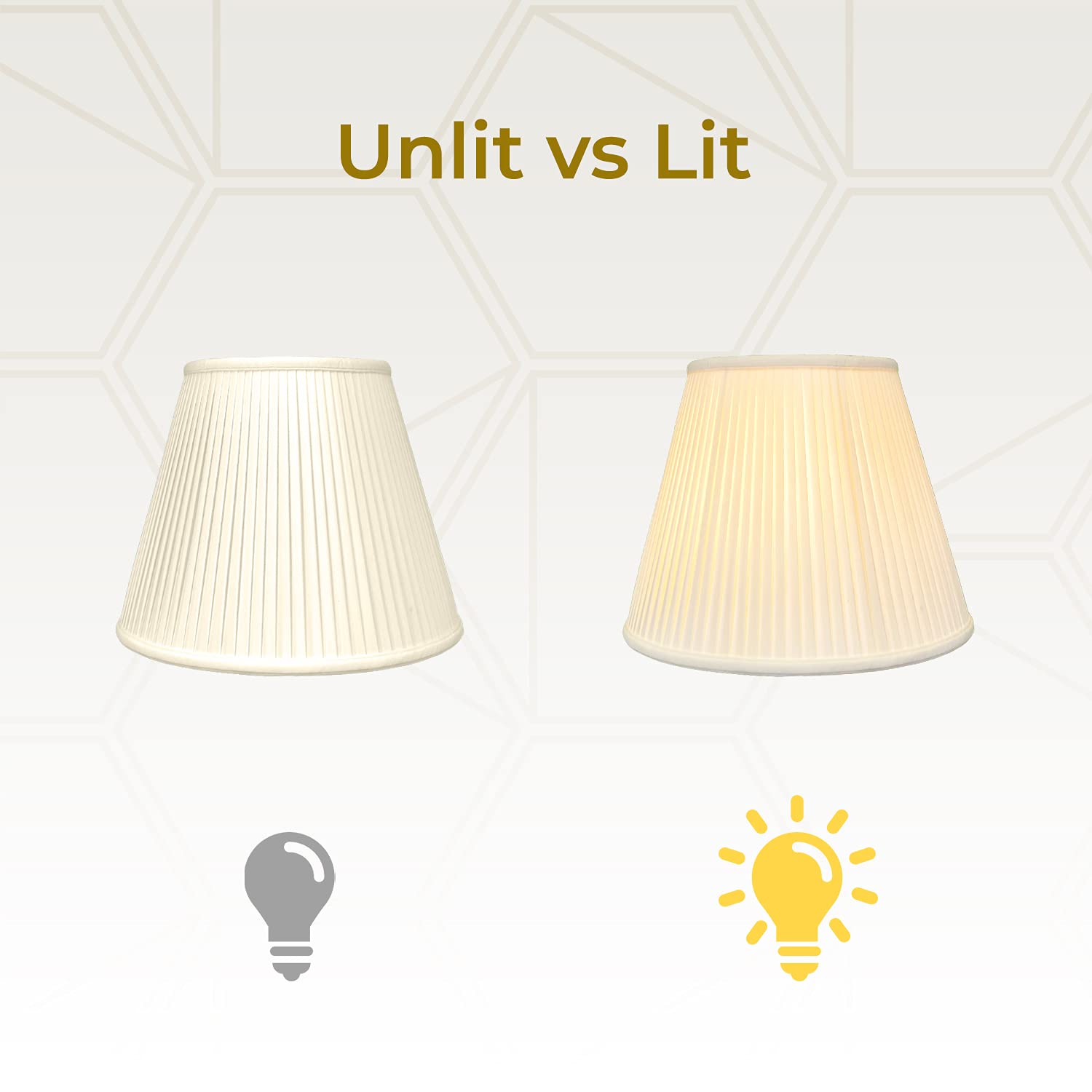 Royal Designs &quot;Deep Empire Side Pleat Basic Lamp Shade, Beige, 9&quot;&quot; X 16&quot;&quot; X 12.25&quot;&quot;&quot; (Bs-728-16Bg)