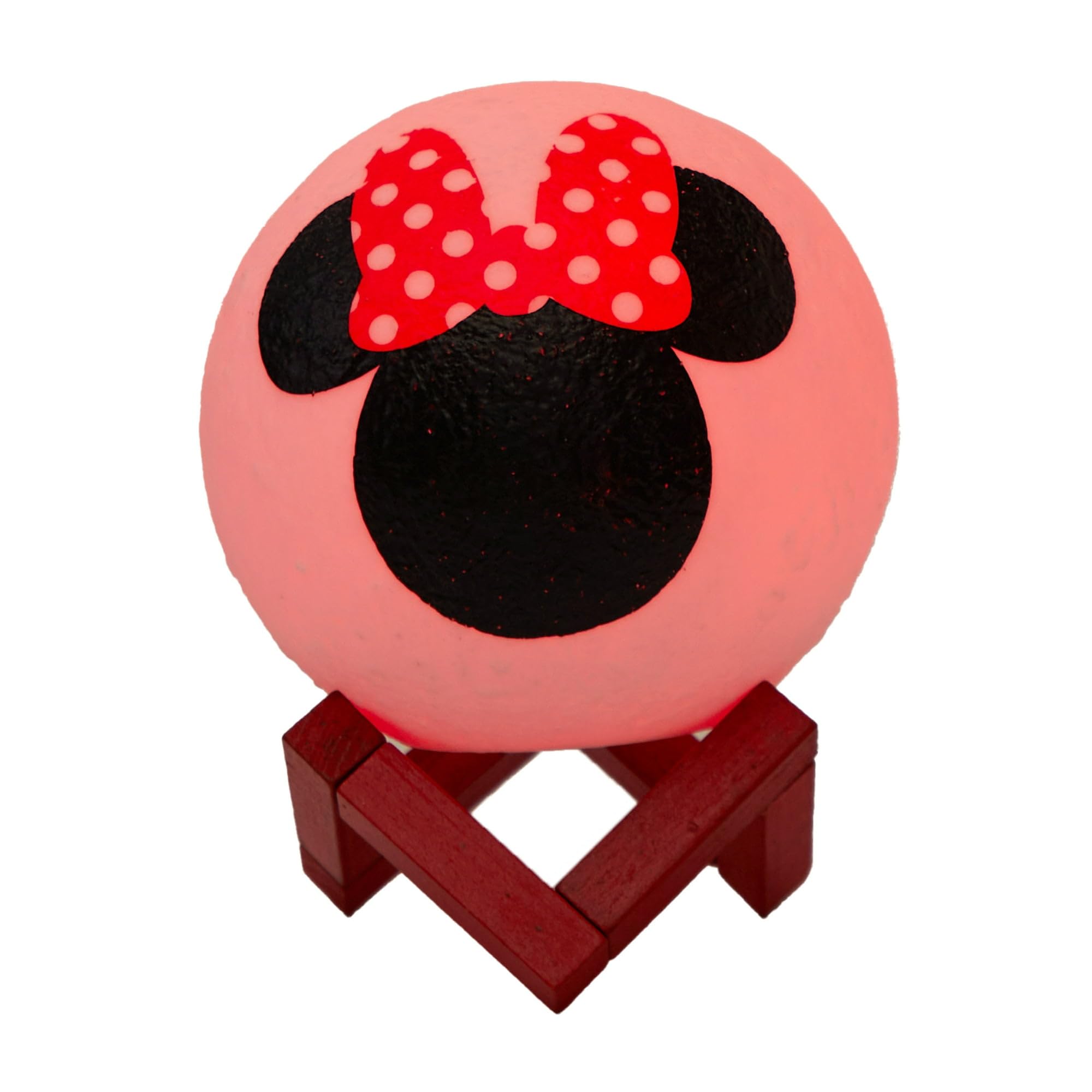 Idea Nuova Disney Minnie Mouse 6&quot; LED Color Changing Moon Light,Battery or USB Operated