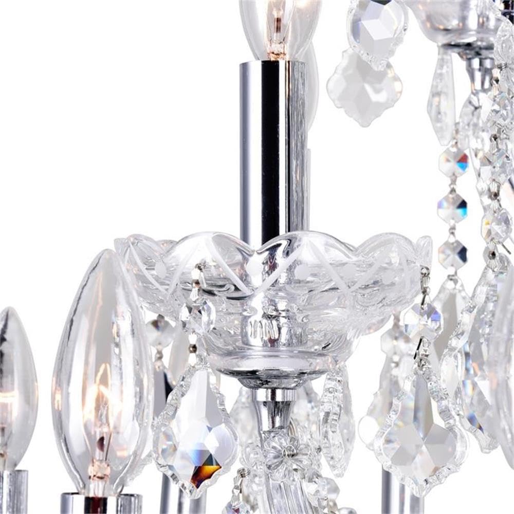Cwi Lighting Maria Theresa 33-Light Chrome Metal Chandelier - Clear Elegance