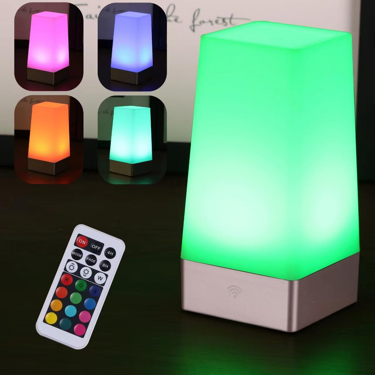 Yucanucax 1Pack Remote Control Led Square Night Light,Color Changing ...
