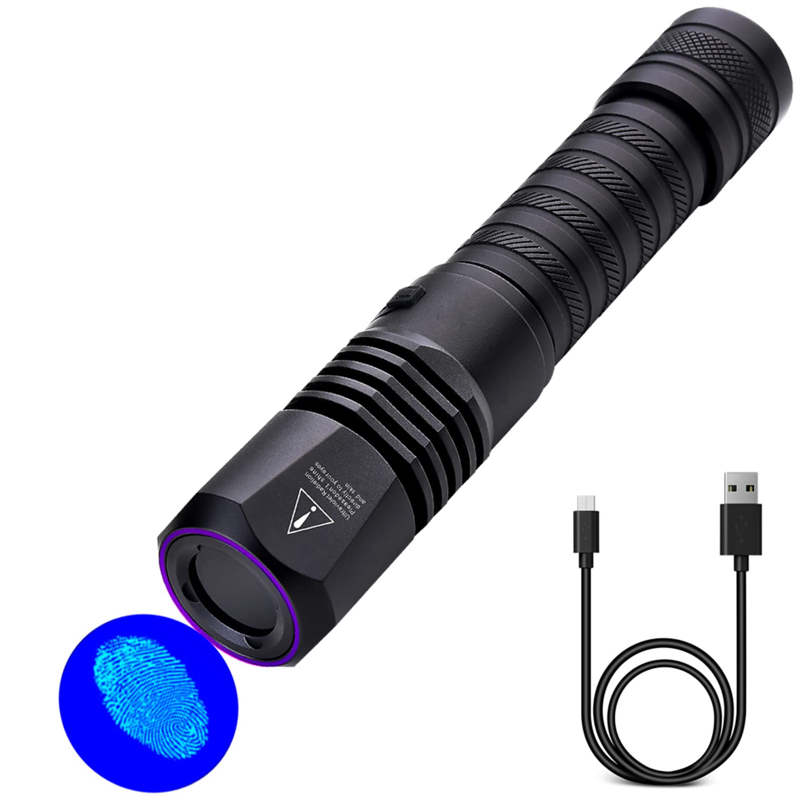 Tacteagle Professional Uv Flashlight 365Nm Uv Light Black Light Uva-T4 For Leak Detector, Criminal Investigation, Resin Glue Cur