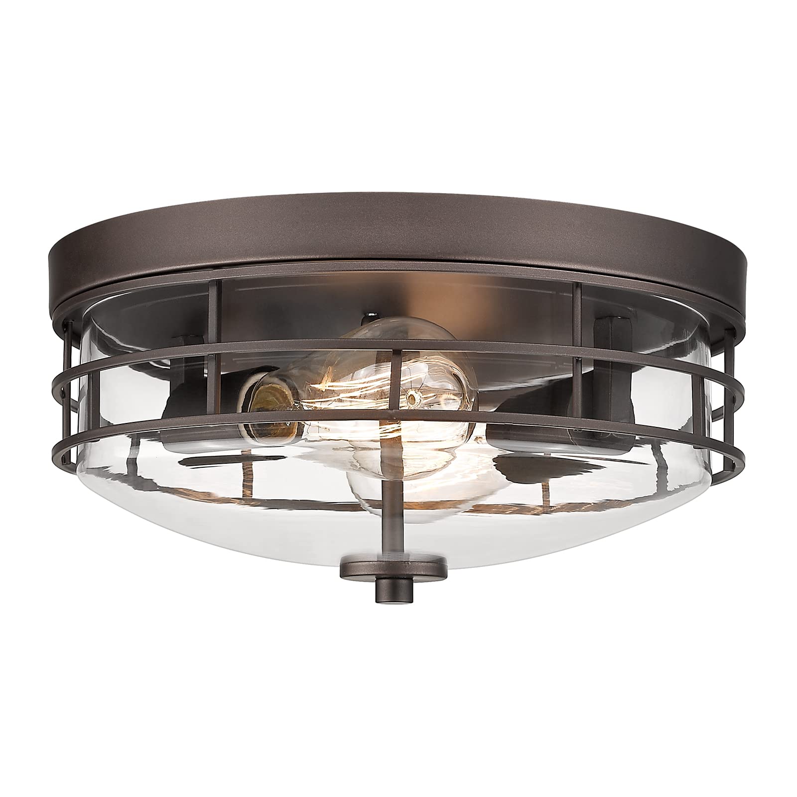 FEMILA Flush Mount Ceiling Light Fixture, 13 Farmhouse Industrial Ceiling Light for Bedroom Hallway Kitchen Porch Entryway, Oil 
