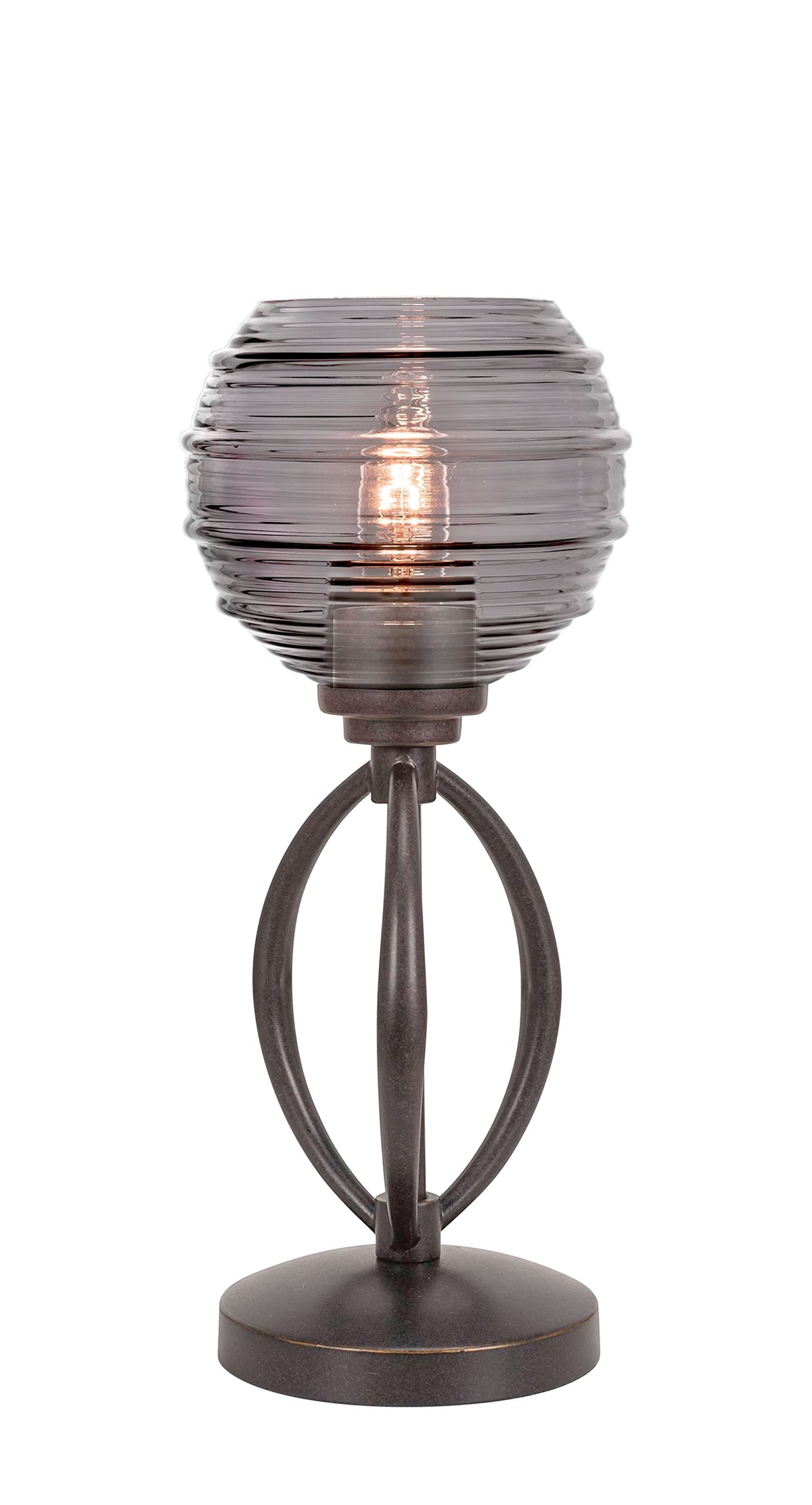 Toltec Lighting Marquise 1 Light Table Lamp In Dark Granite (2410-Dg-5112)