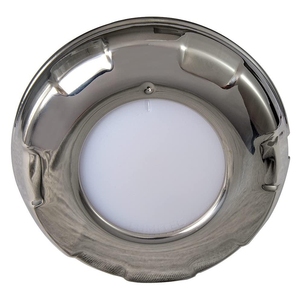 Lumitec Aurora Dome Light White Led Stainless Finish 12V