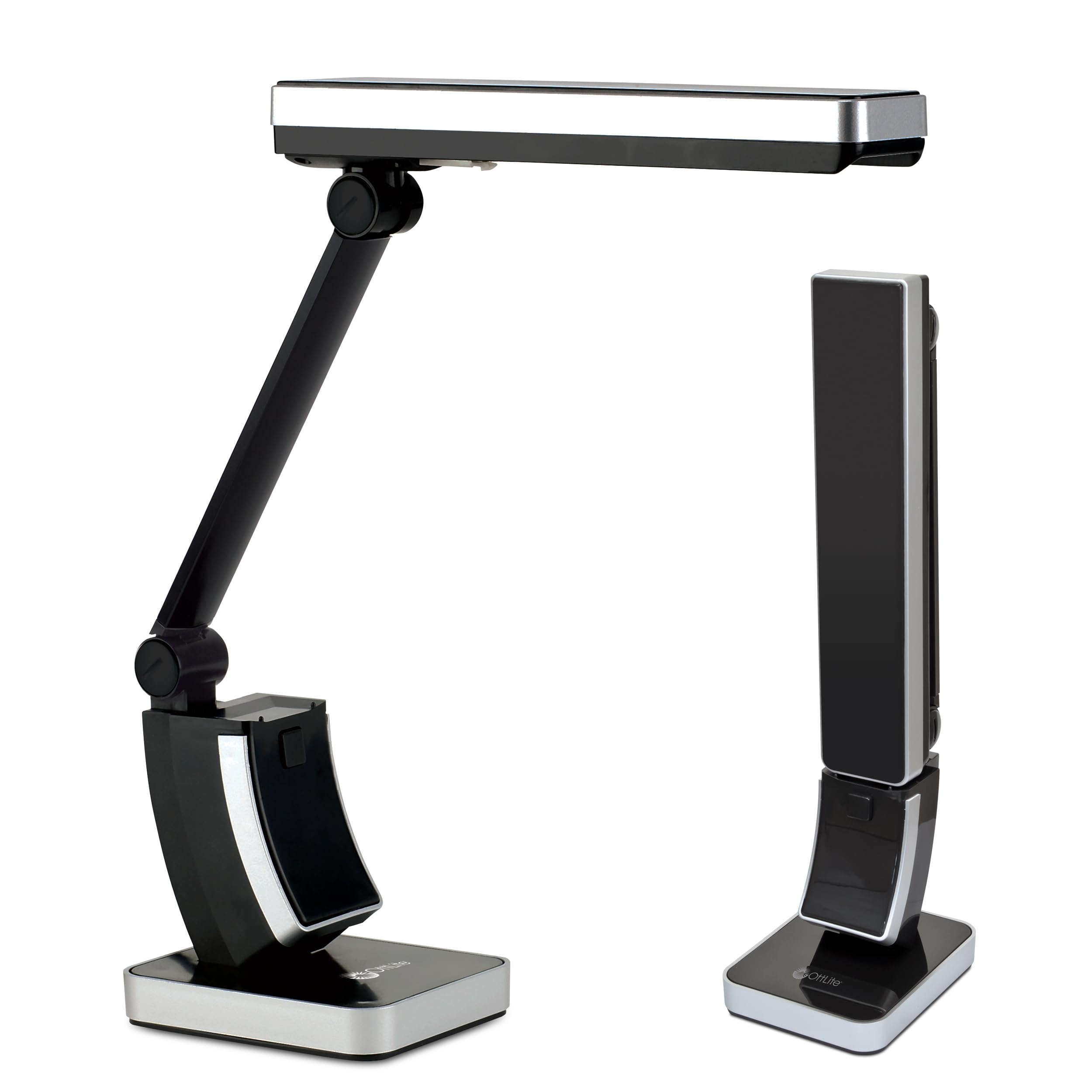OttLite Slimline Desk Lamp 13W Plastic Black Model 383G53 for Home, Office, Bedroom, or Reading