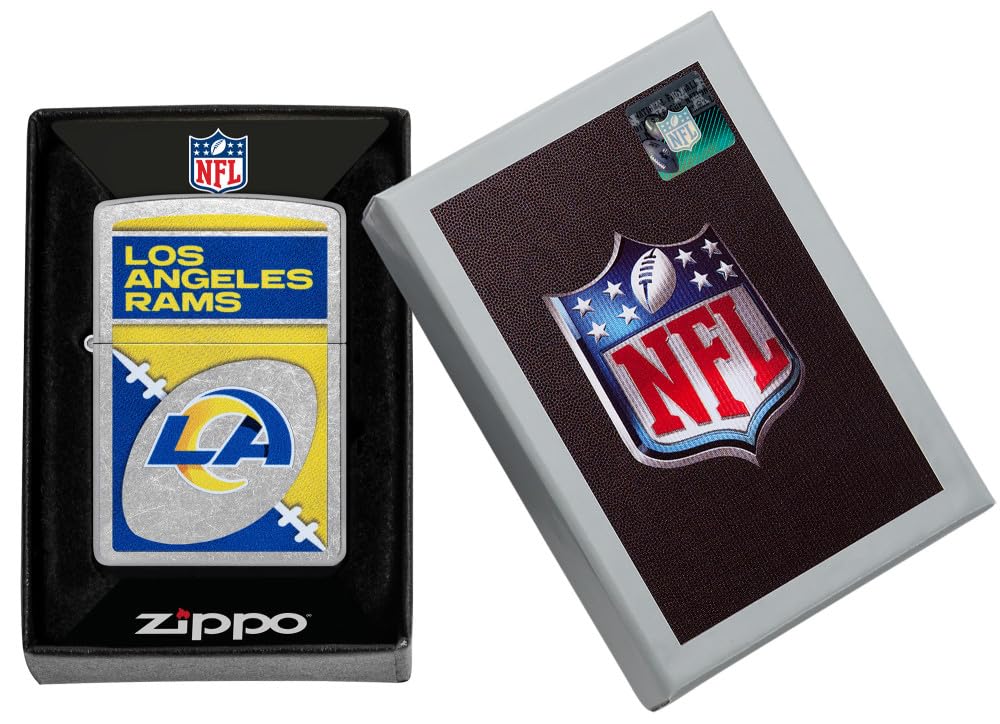 Zippo Nfl Los Angeles Rams Street Chrome Pocket Lighter