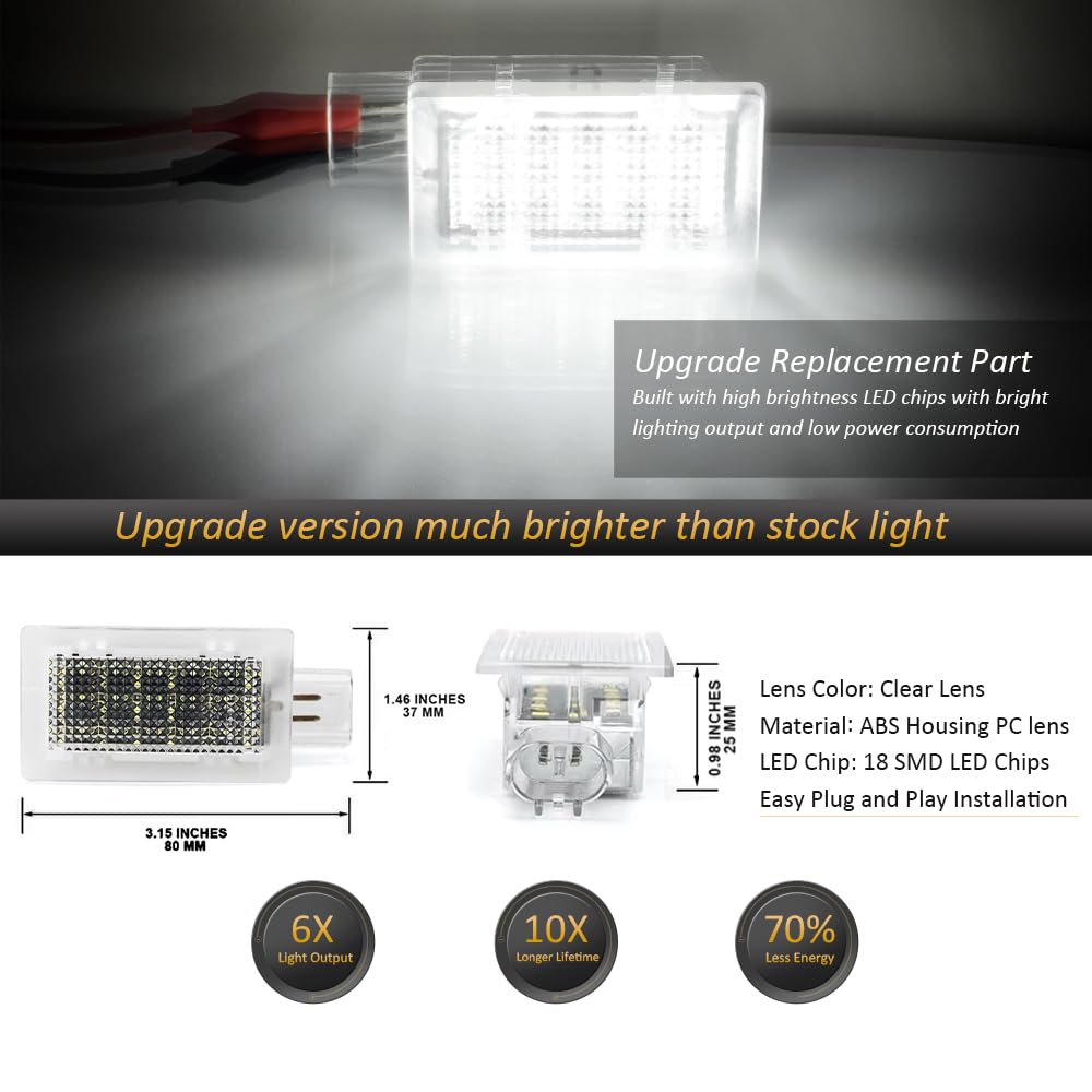 D-Lumina Led Trunk Cargo Area Light Lamp Assembly For 2005-2014 Fo-Rd Mustang Gen5, Edge Explorer Fusion Crown Victoria, Powered