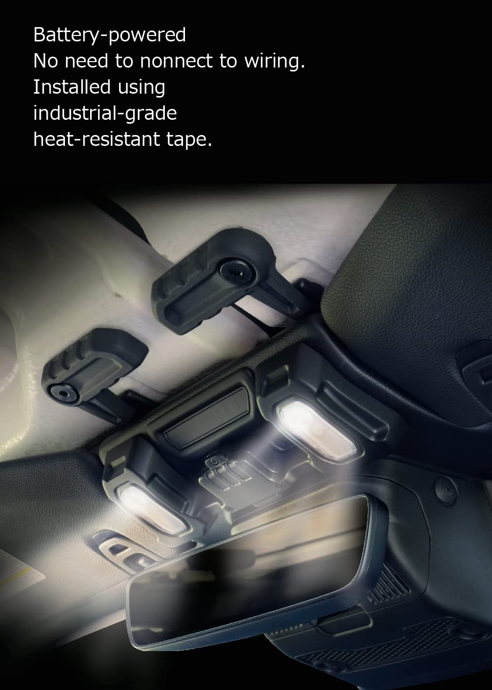 Azuto For Jeep Wrangler Jl Front Seat Led Light Map Light Interior Front Light For Jeep Wrangler Jl/Gladiator (Jt) 2018-2024 Mhg-043