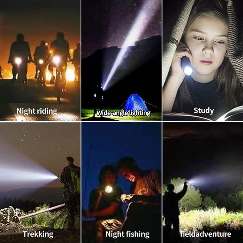 Yzyoe Rechargeable Red Light Flashlight, 2 In 1 White Lights And Led Red Light,2 Modes,Outdoor Variable Focus Portable Red Light Mini Flashlight.