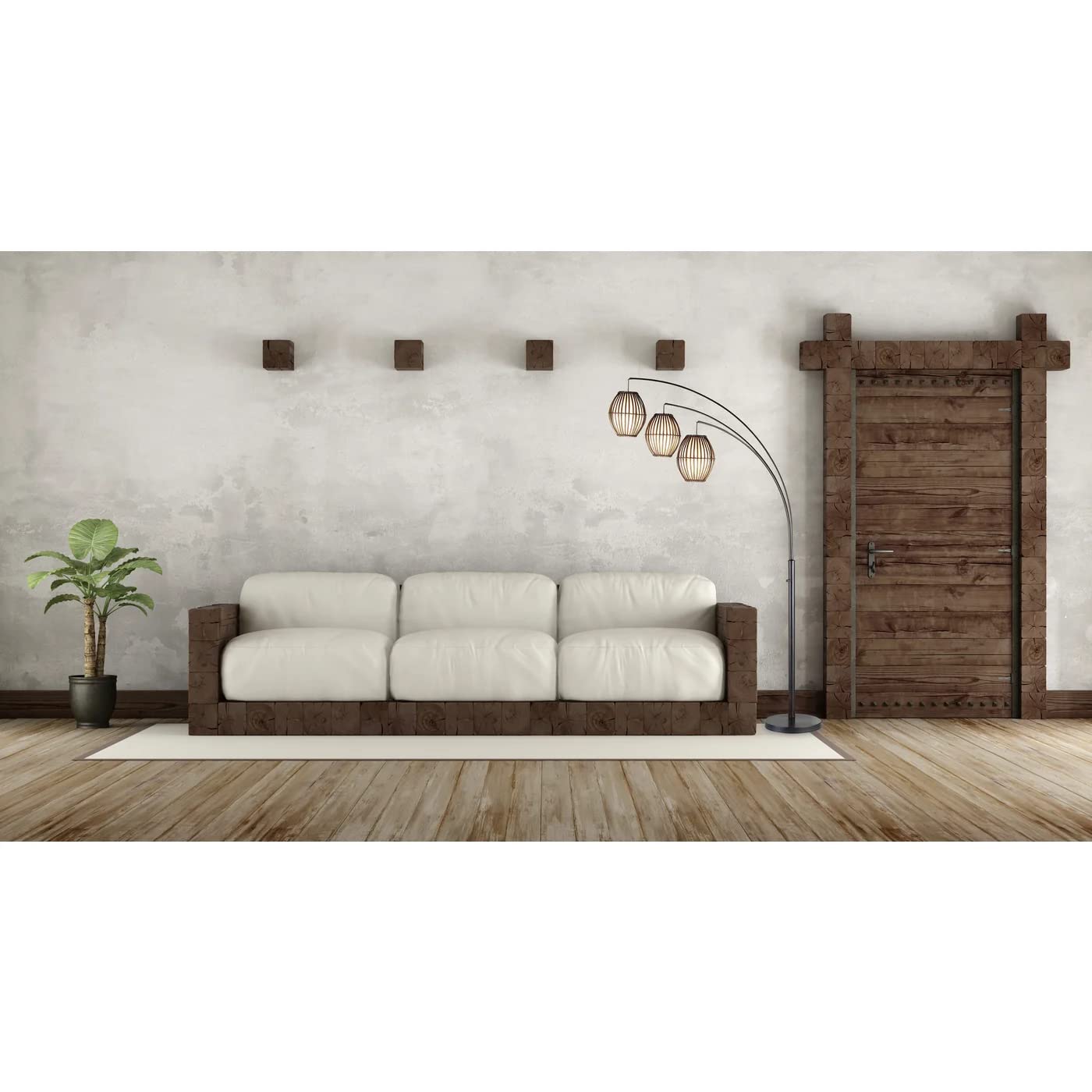 Adesso 4026-26 Maui Arc Lamp, 82 In., 3X60W Incandescent,13 Cfl, Antique Bronze, 1 Floor Lamp