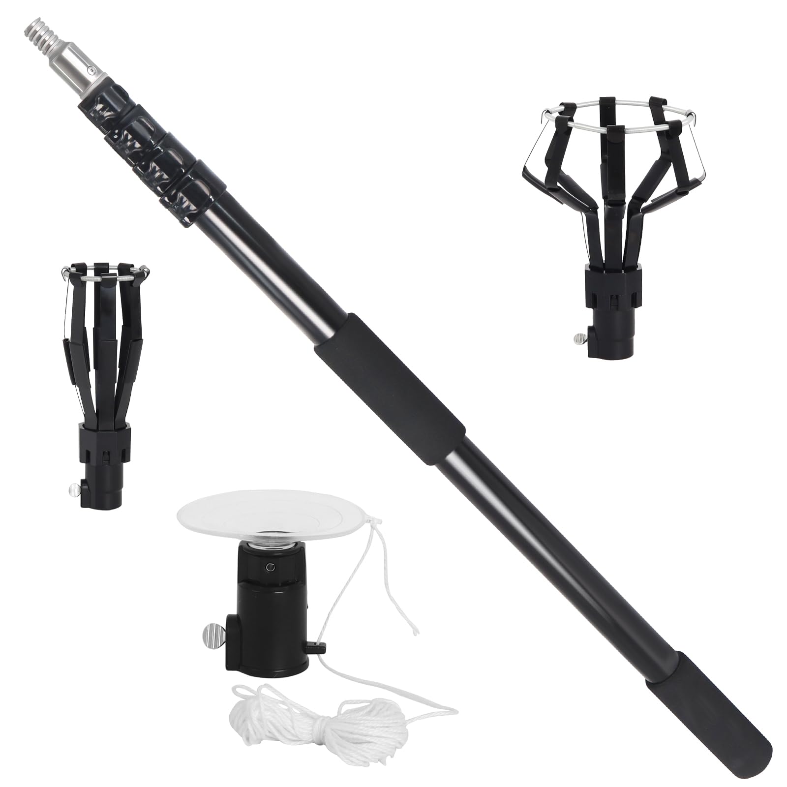 Femitu 18Ft Reach Light Bulb Changer For High Ceilings With Telescopic Extension Pole