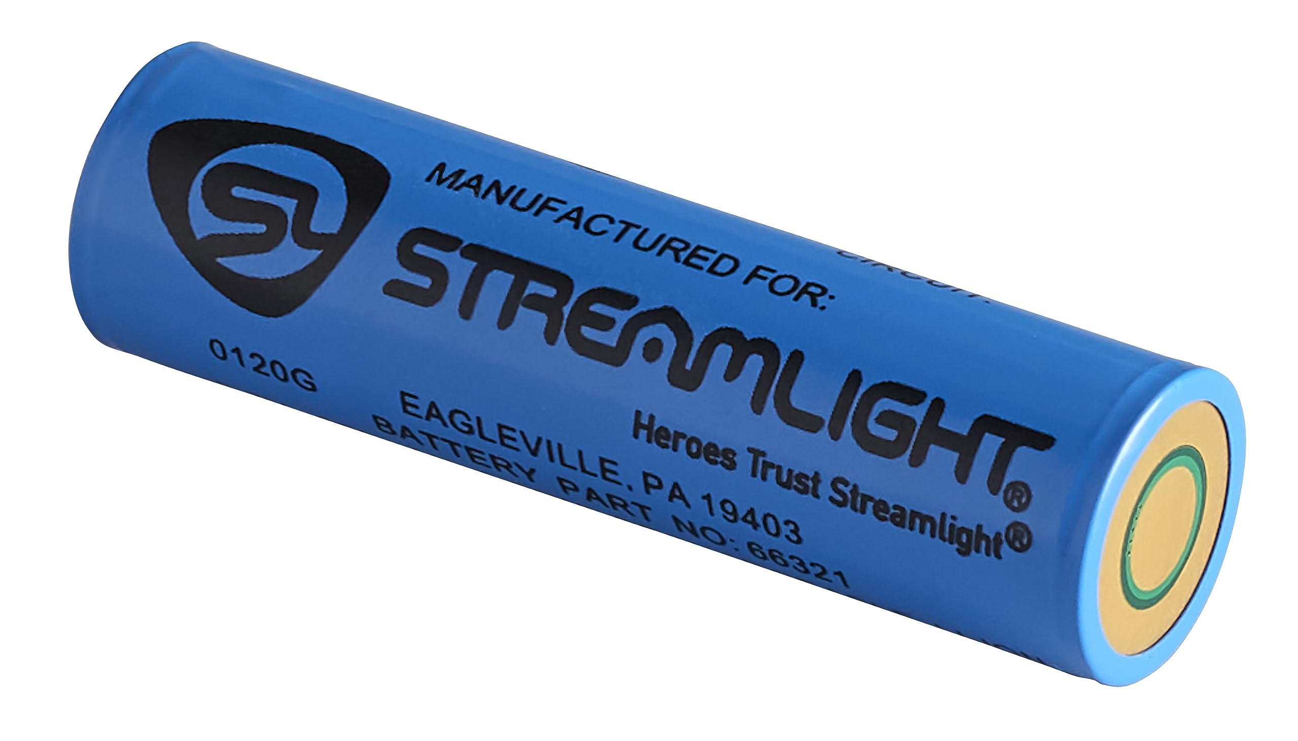 Streamlight MacroStream USB Lithium Ion Battery, Model 66321, One Size, Black, Plastic