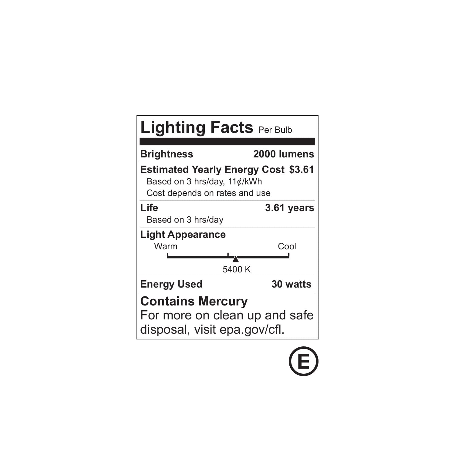 LS LIMO STUDIO CFL Fluorescent Bulbs 30W 5400K Umbrella Shaped E26 Base for Photography Lighting - 3 Pack
