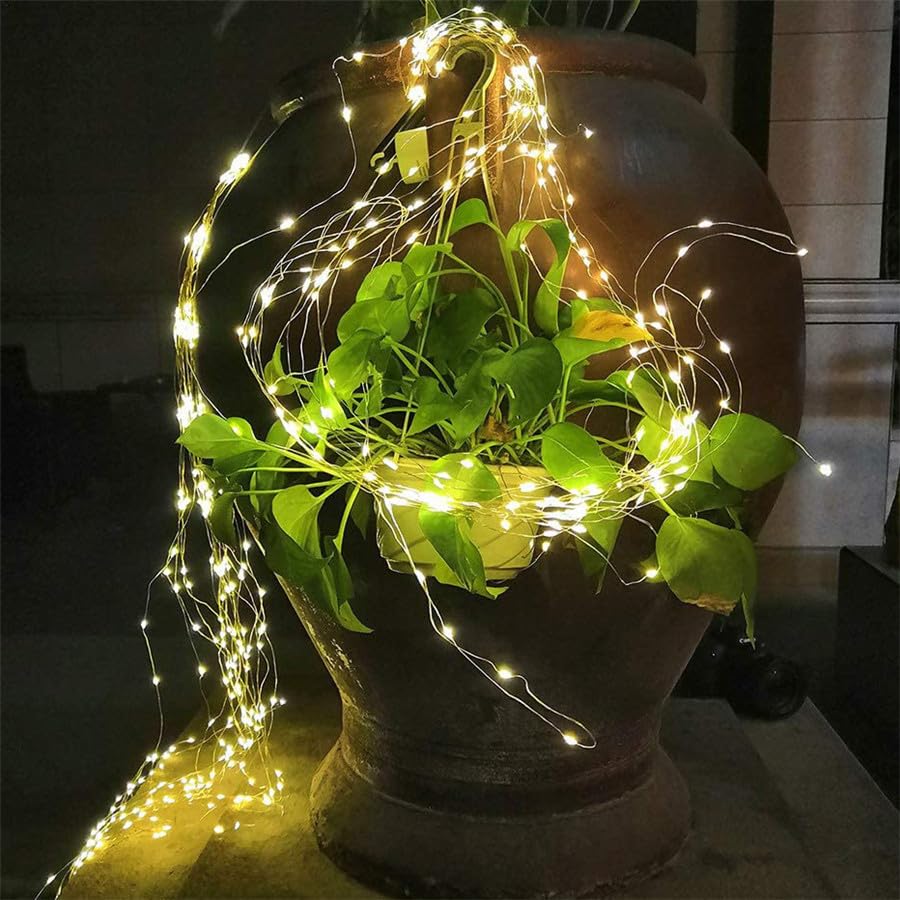 2Pack 132Ft 400LED Battery Operated Fairy Lights with Remote, Waterproof Battery Christmas String Light with Timer, Twinkle Ligh