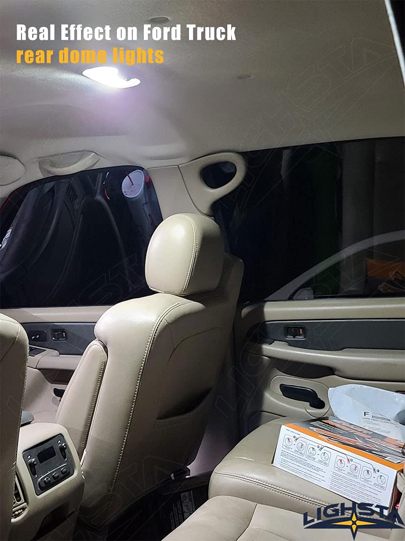 Lighsta 13Pcs Super Bright White Led Interior Lights Kit Package For Ford F150 2004 2005 2006 2007 2008 + Cargo Lights + License Plate Lights And Install Tool