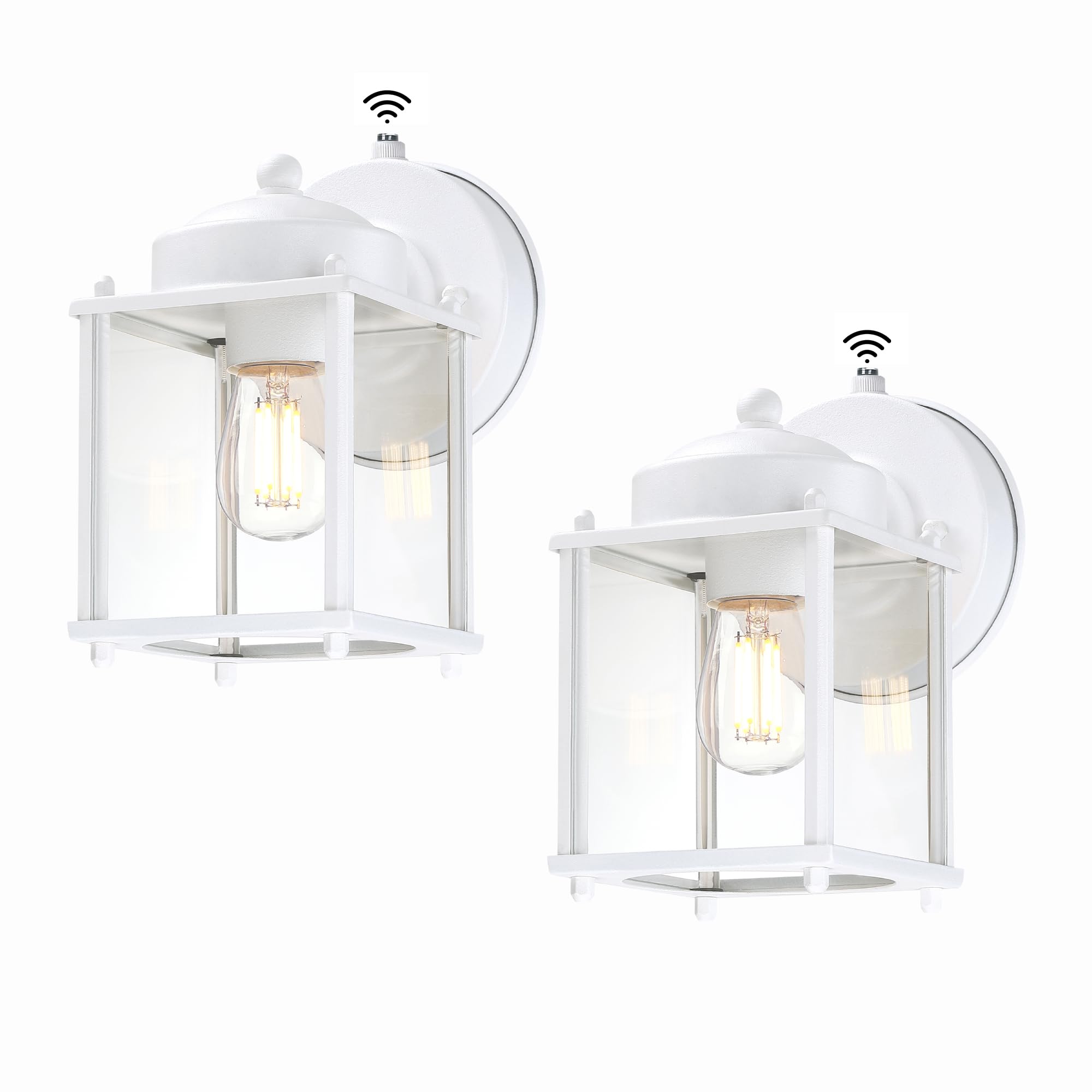 LIT-PaTH Dusk to Dawn Outdoor Wall Lantern, Exterior Waterproof Wall Sconce Light, Proch Lighting Fixture with E26 Socket, Moder
