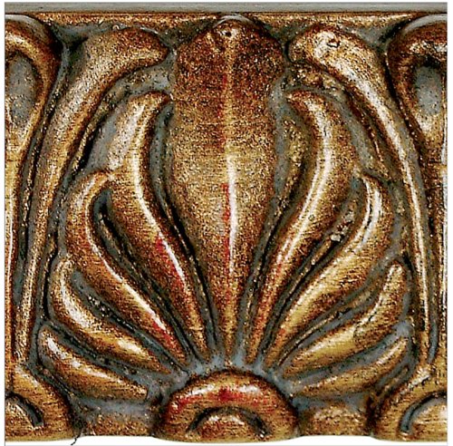 Art Frame Direct AMZ-CHR-1022-B/GD Bellegarde Chair Rail Moulding, Burnished Gold