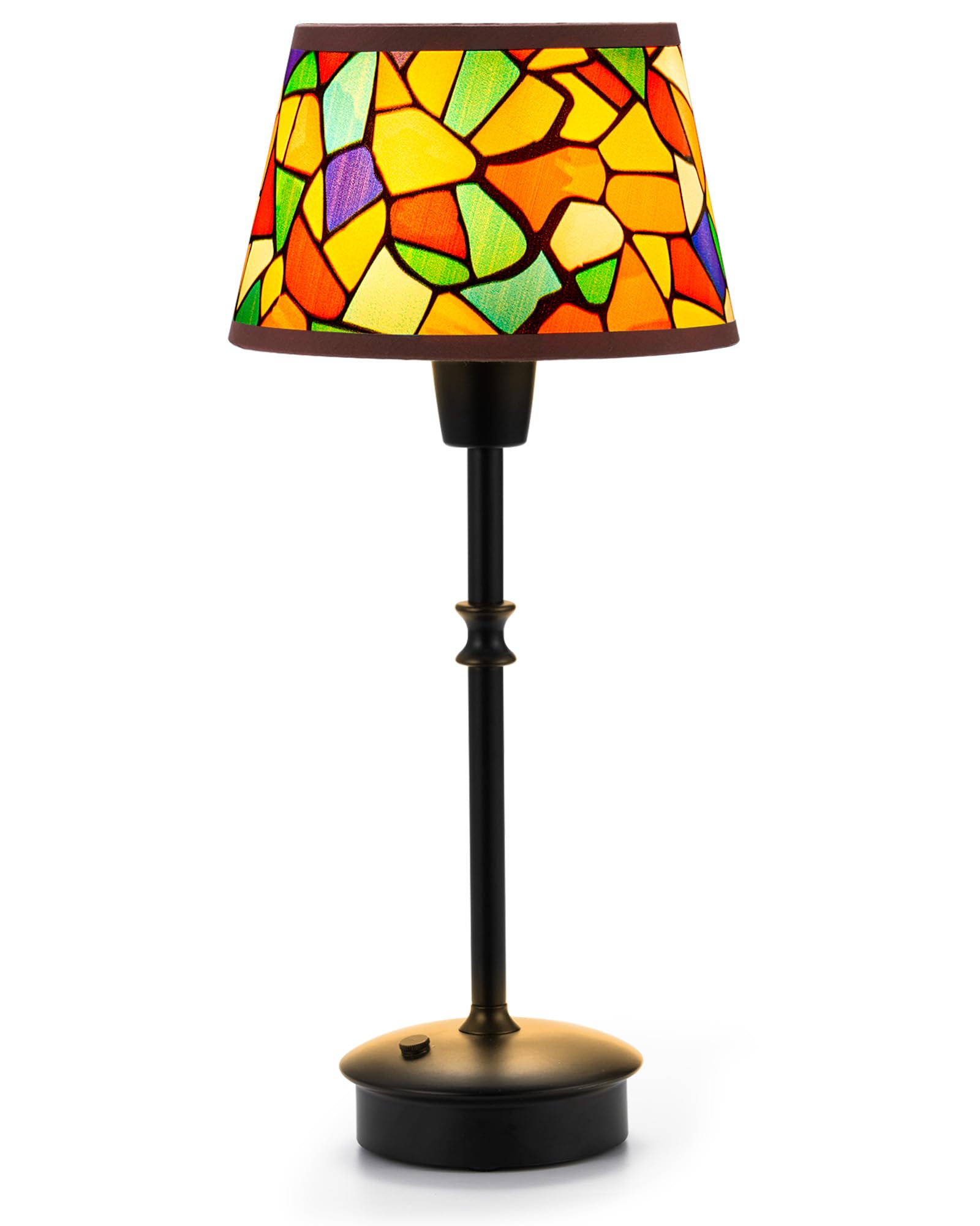 Cordless Table Lamp with Dimmer, Rechargeable 5200mAh Small Battery Operated Lamp, Touch Bedside Nightstand Light, Warm Accent A