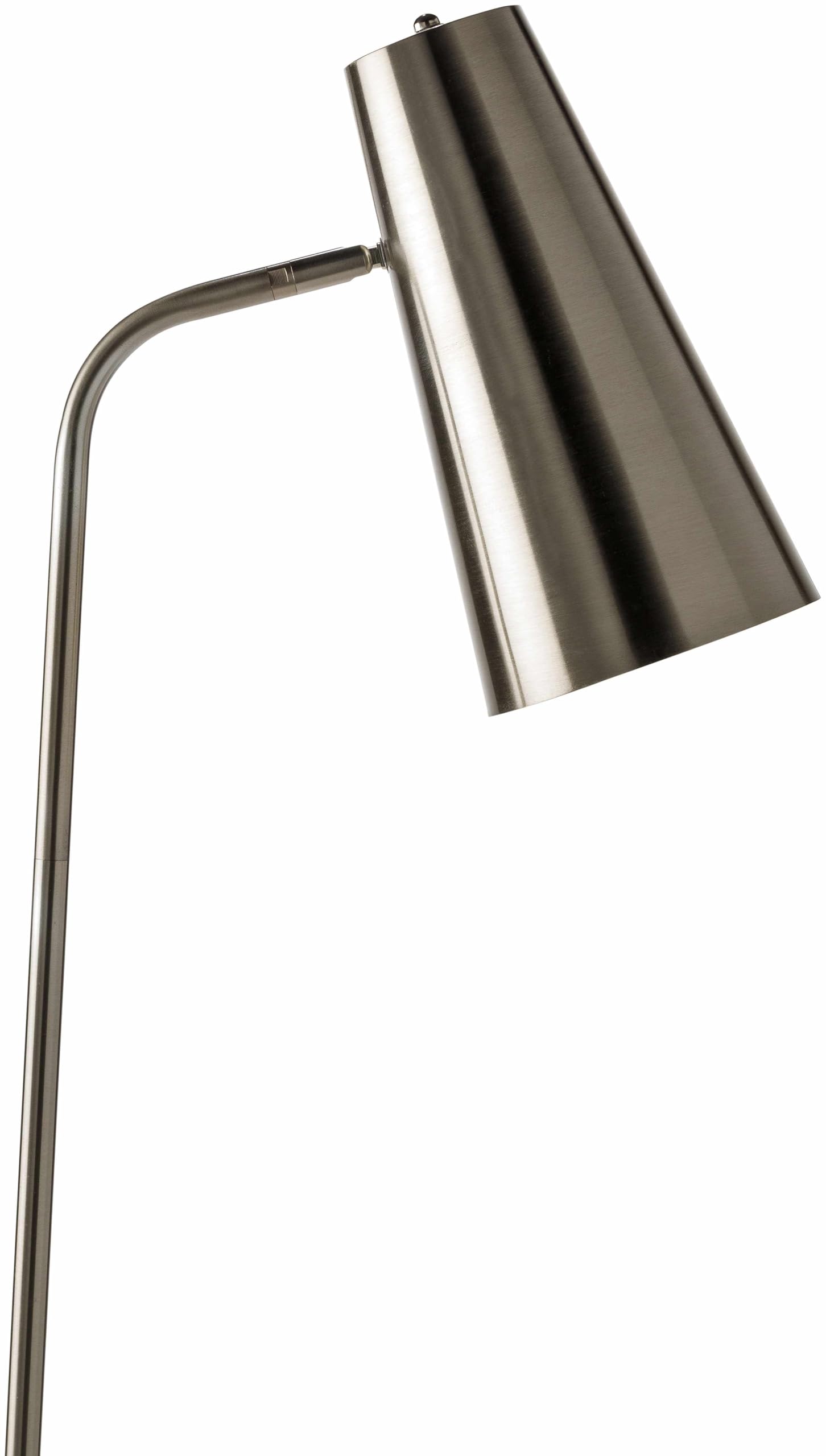 Boutiquerugs Montacuto Contemporary Floor Lamp For Living Room - Shade Metal - Modern Iron Standing Lighting - Black, Gray, Char
