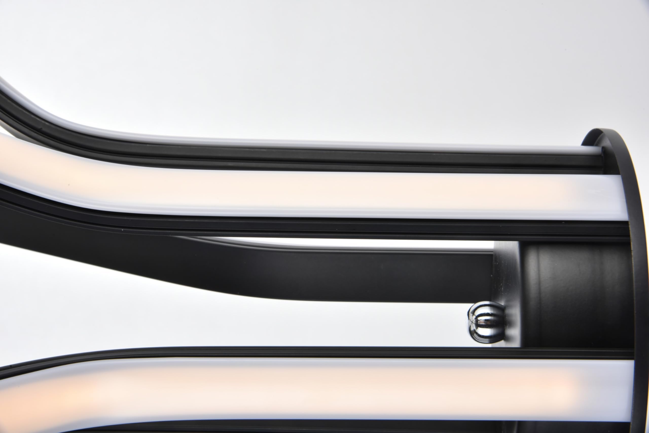 Elegant Lighting Dahlia White 3-Light Metal Pendant Fixture