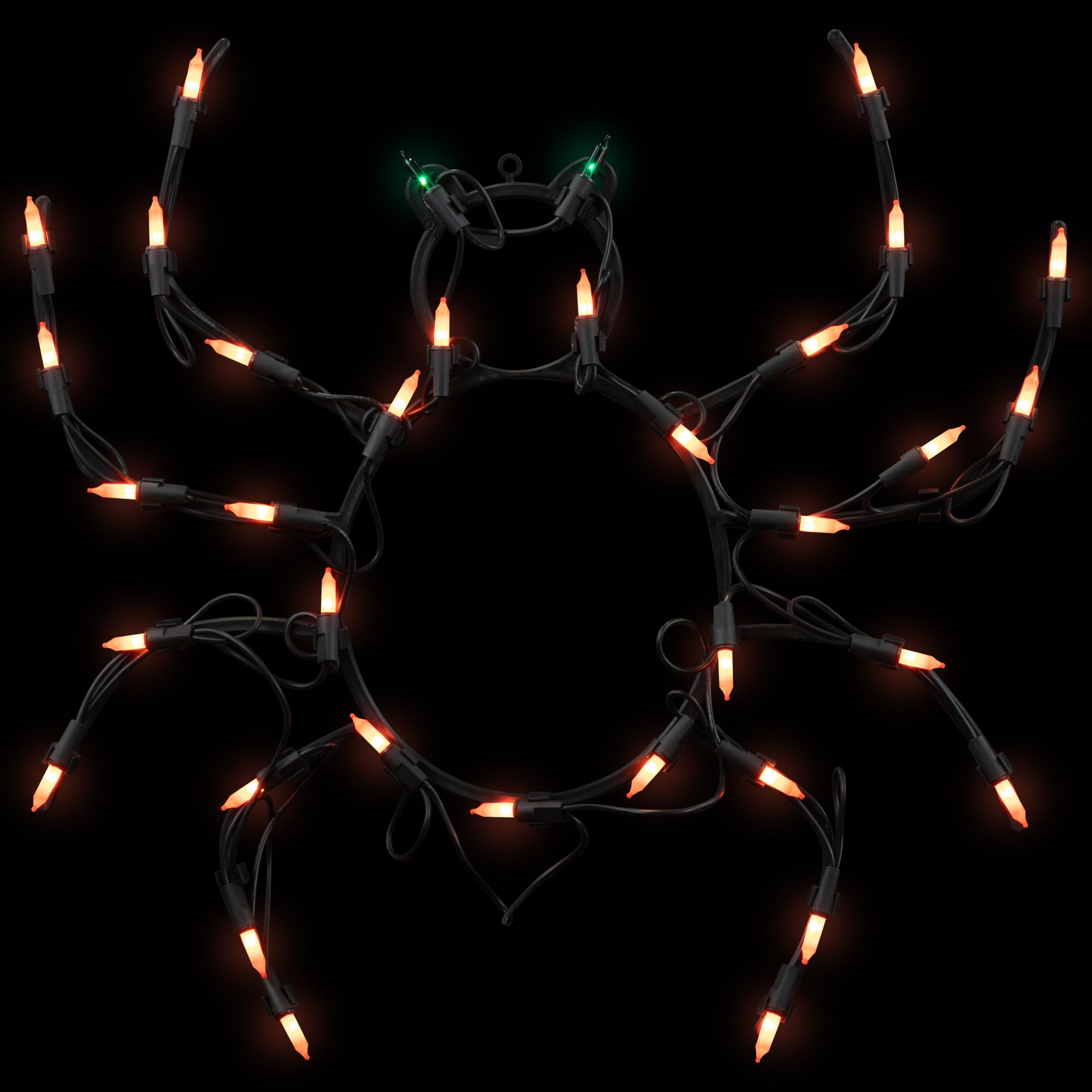 Northlight LED Lighted Spider Window Silhouette Decor, 15in x 15in, Black, Model 14256738