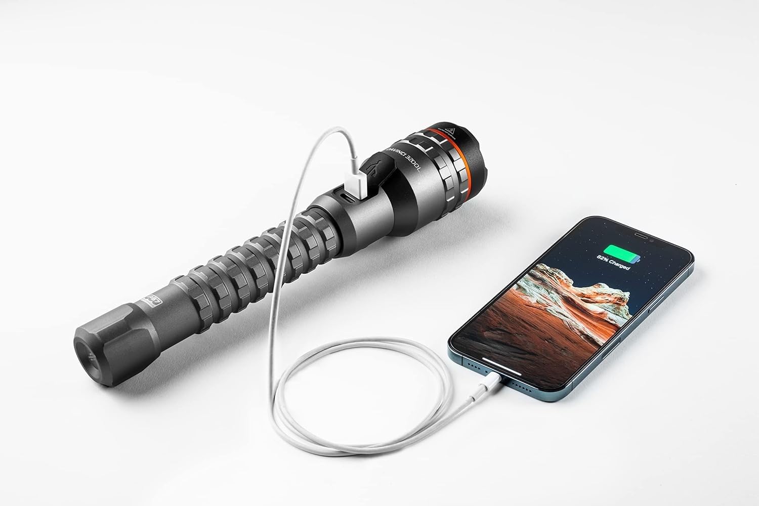 NEBO Davinci 3200L Flashlight - 3200 Lumen, Power Bank, Storm Gray, One Size, Model NEB-FLT-1026