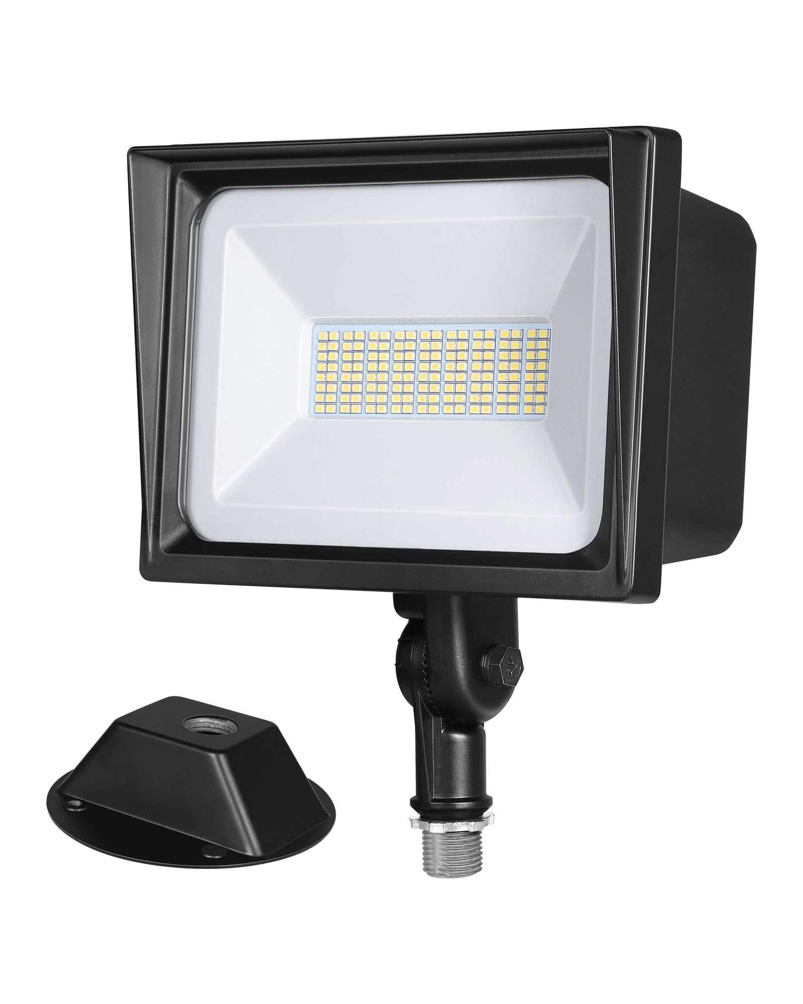Dewenwils 65W Led Flood Light Outdoor With Knuckle Mount, 6670 Lm Super Bright Ip65 Waterproof Led Security Flood Light, 5000K Daylight For Landscape, Garden, Yard, Garage,Driveway Ul Listed