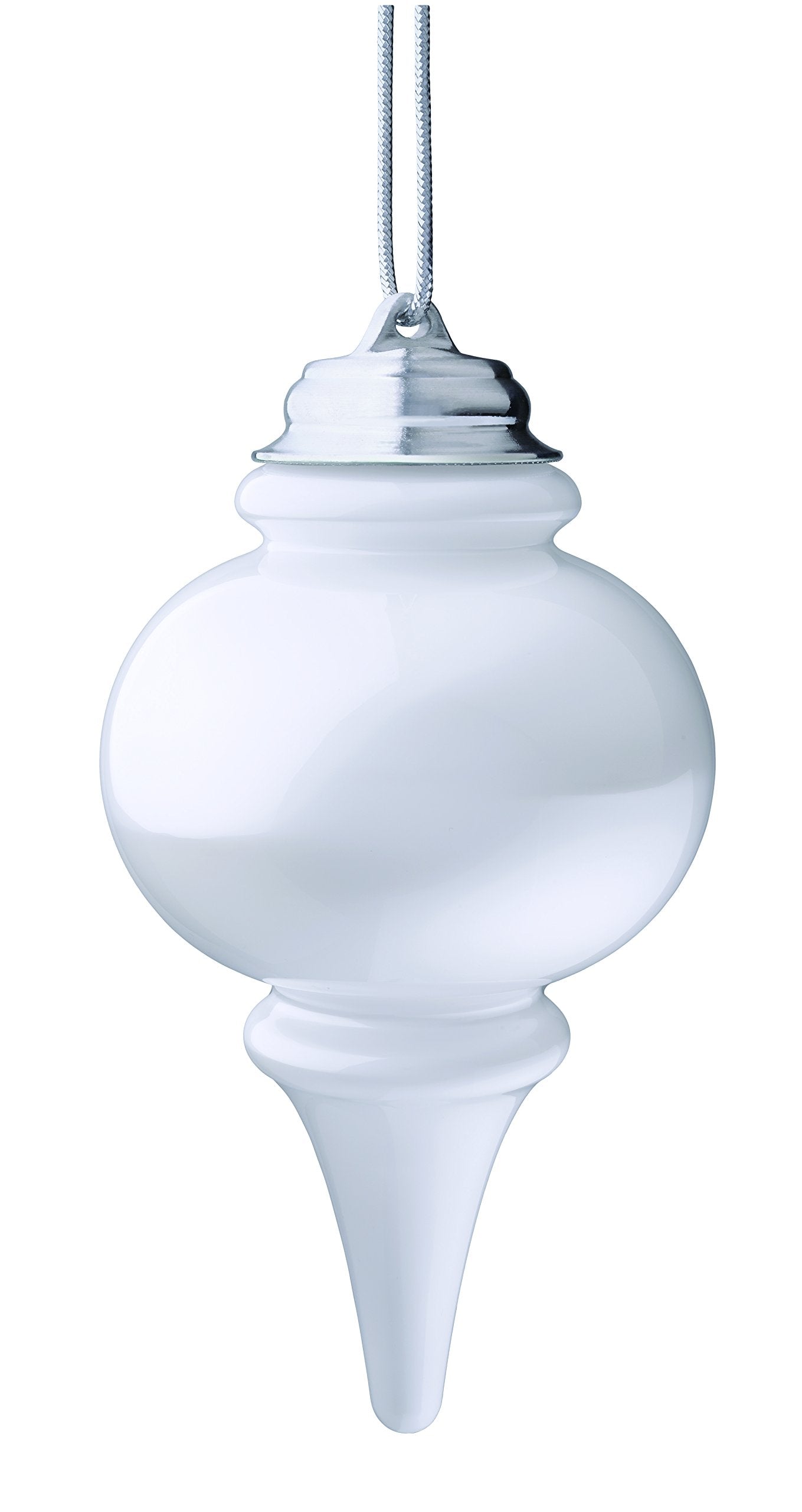 Xodus Innovations WP600 Battery Powered Hanging Decorative Outdoor Pulsing 8 Finial Light with Sensor Turns-On at Dark, White
