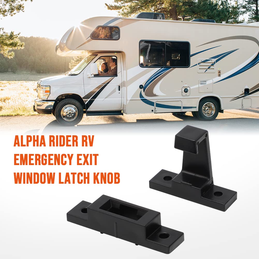 Alpha Rider RV Window Latch Knob - Emergency Exit Replacement Kit for Camper Window Lock Holder, RV Window Accessory